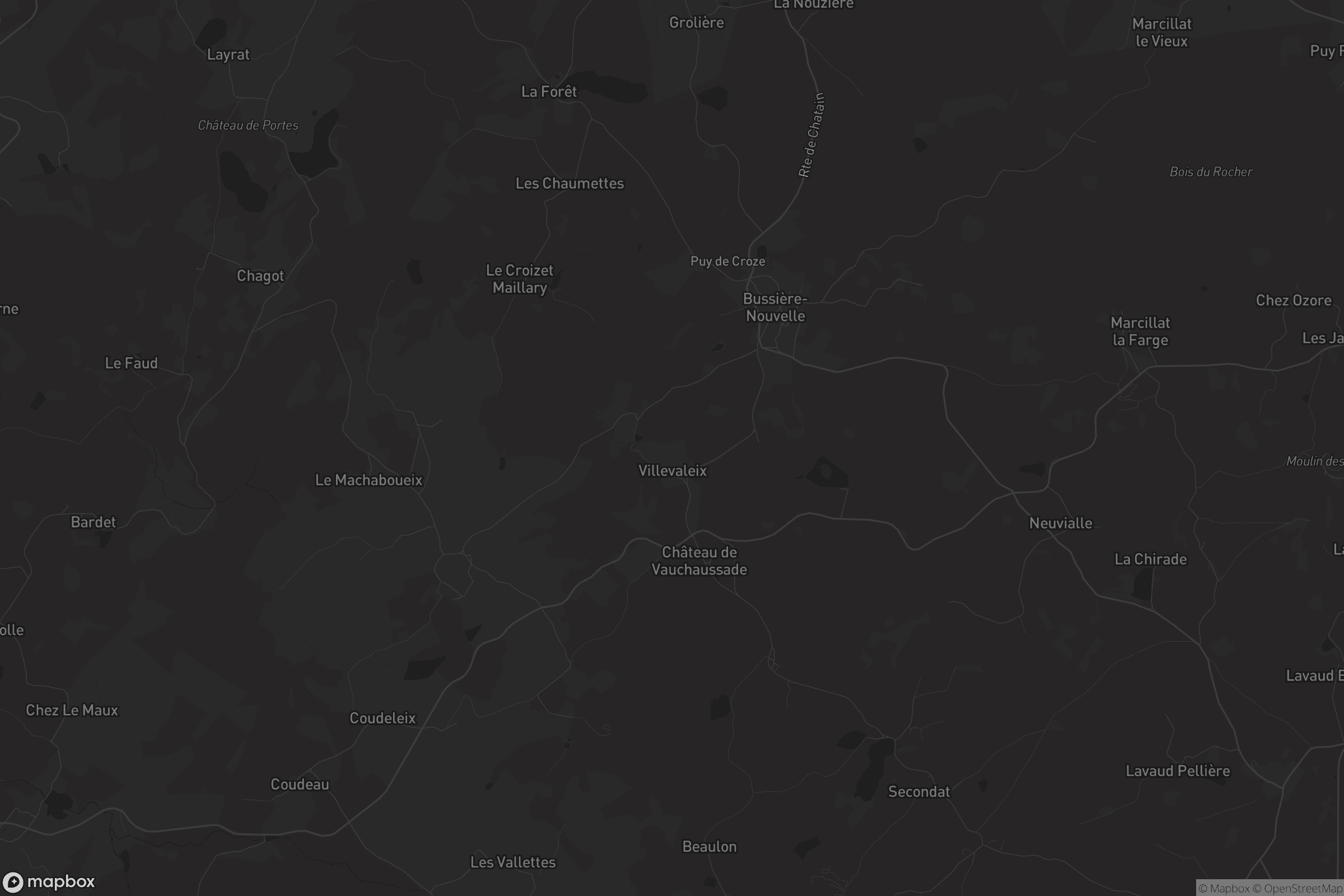 Carte de Bussière-Nouvelle