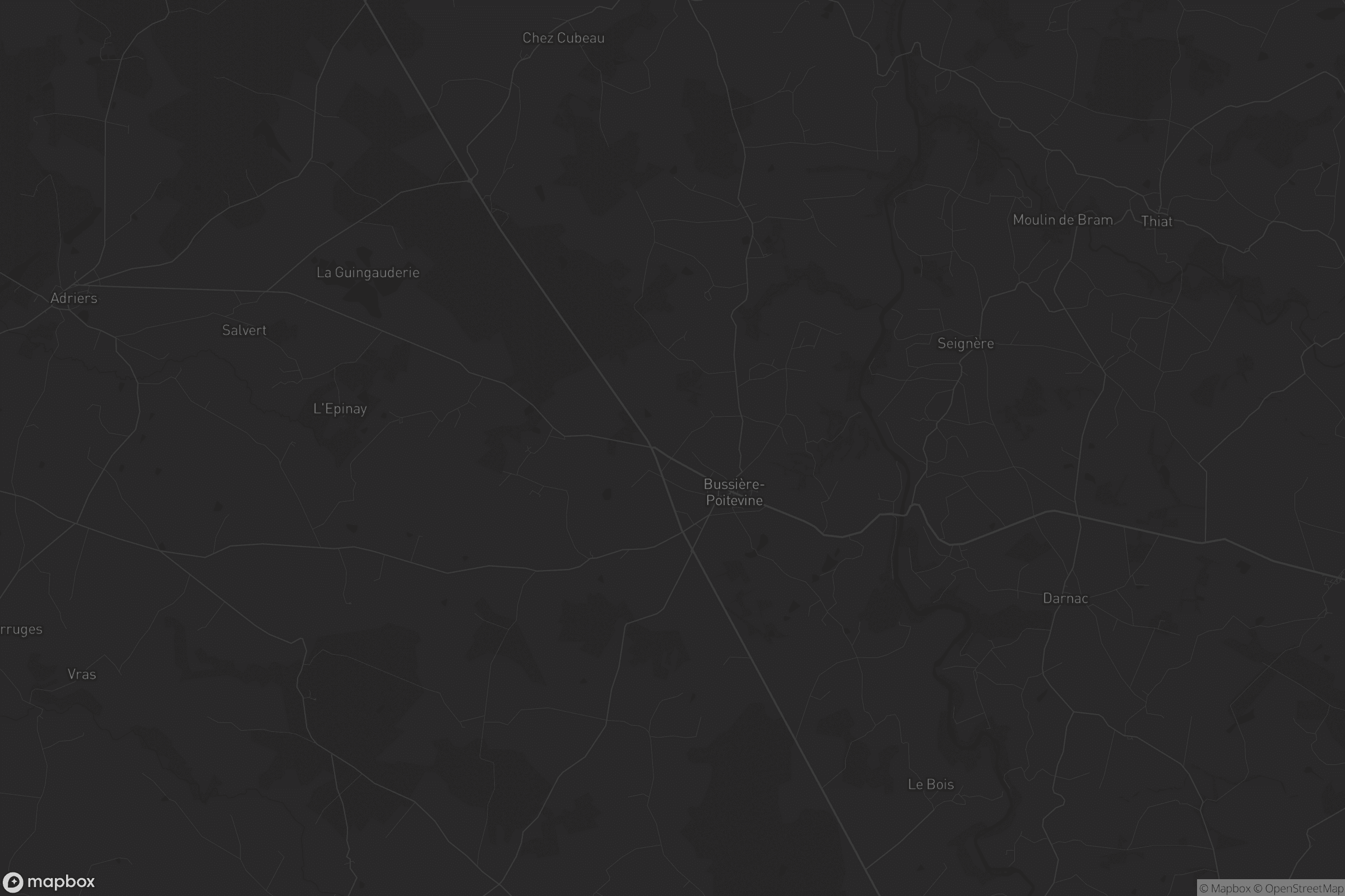 Carte de Bussière-Poitevine