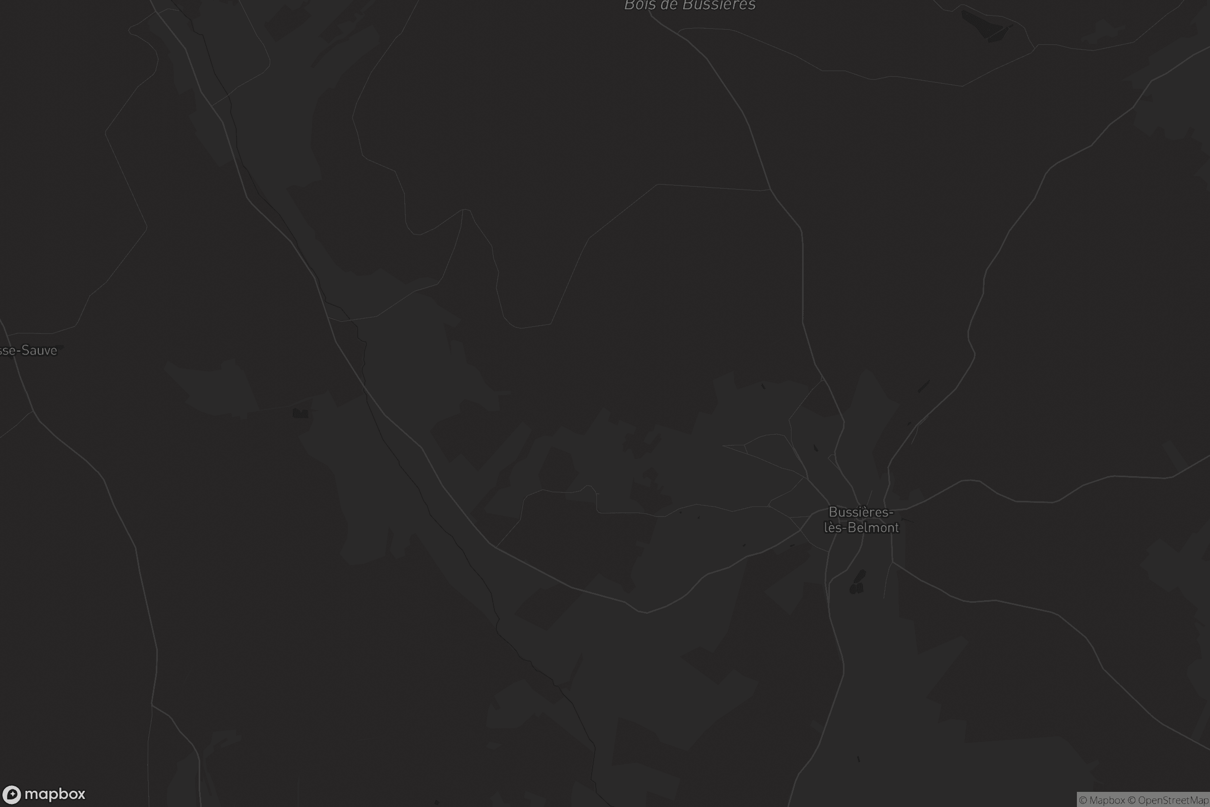 Carte de Bussières-lès-Belmont