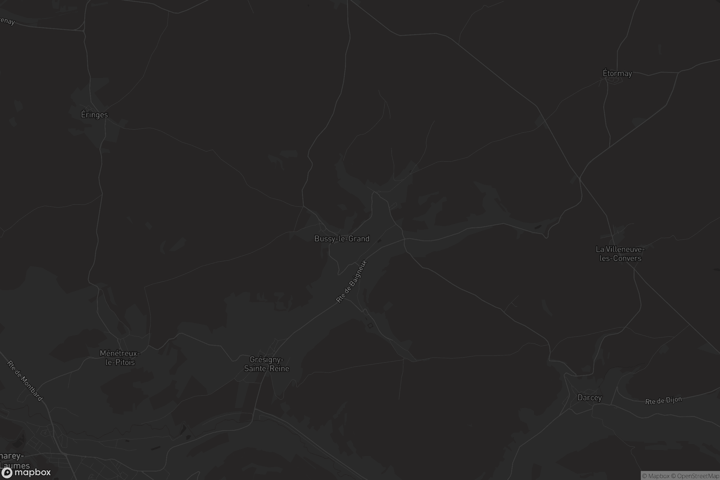 Carte de Bussy-le-Grand