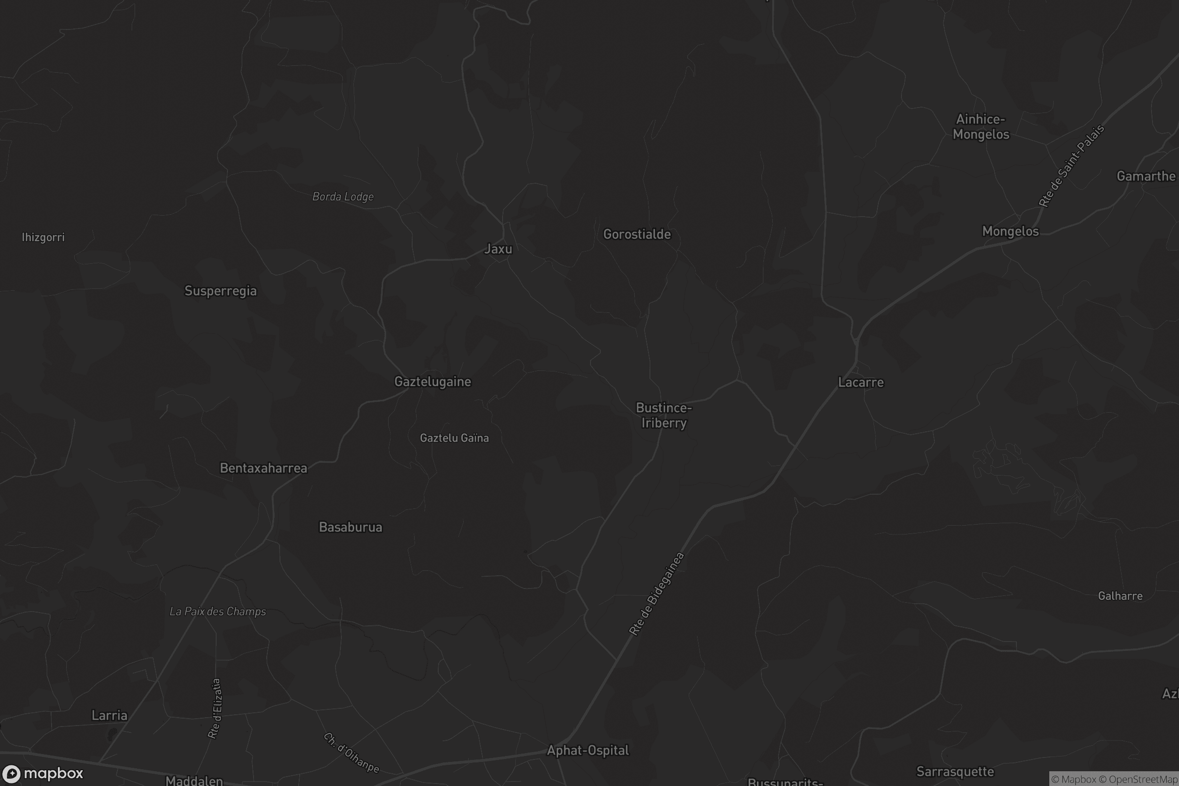 Carte de Bustince-Iriberry