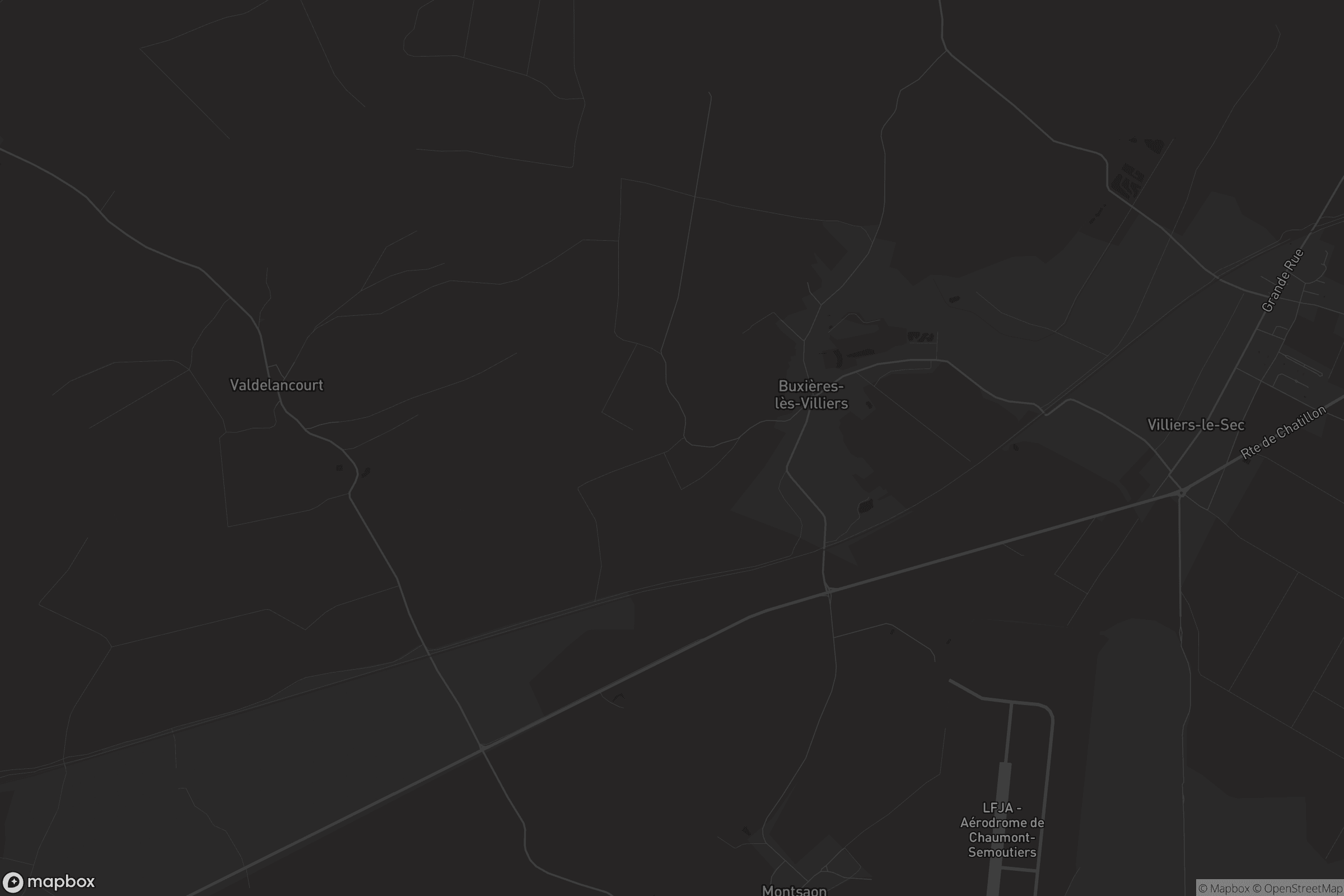 Carte de Buxières-lès-Villiers