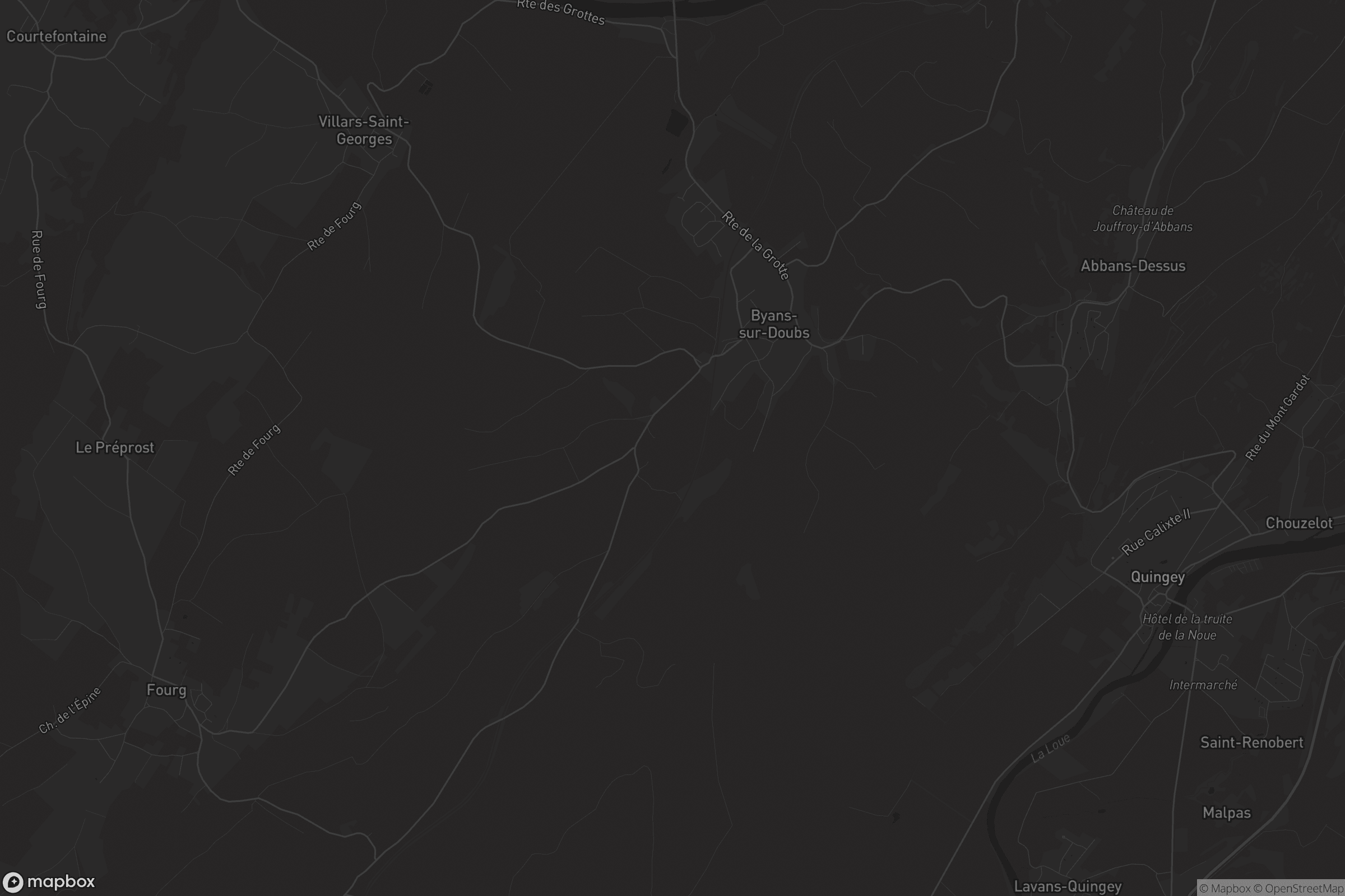 Carte de Byans-sur-Doubs