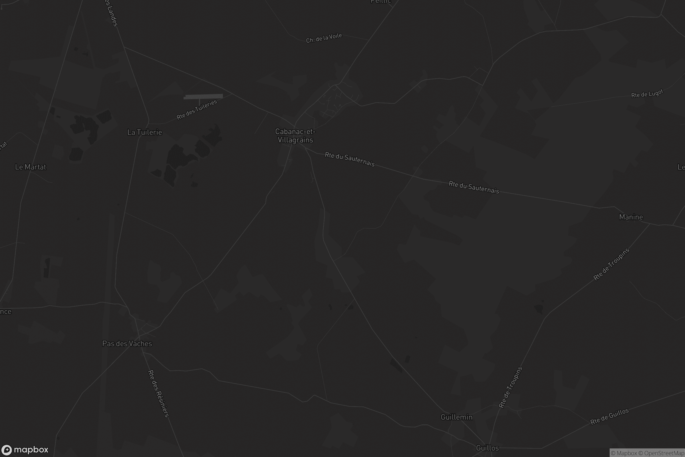 Carte de Cabanac-et-Villagrains