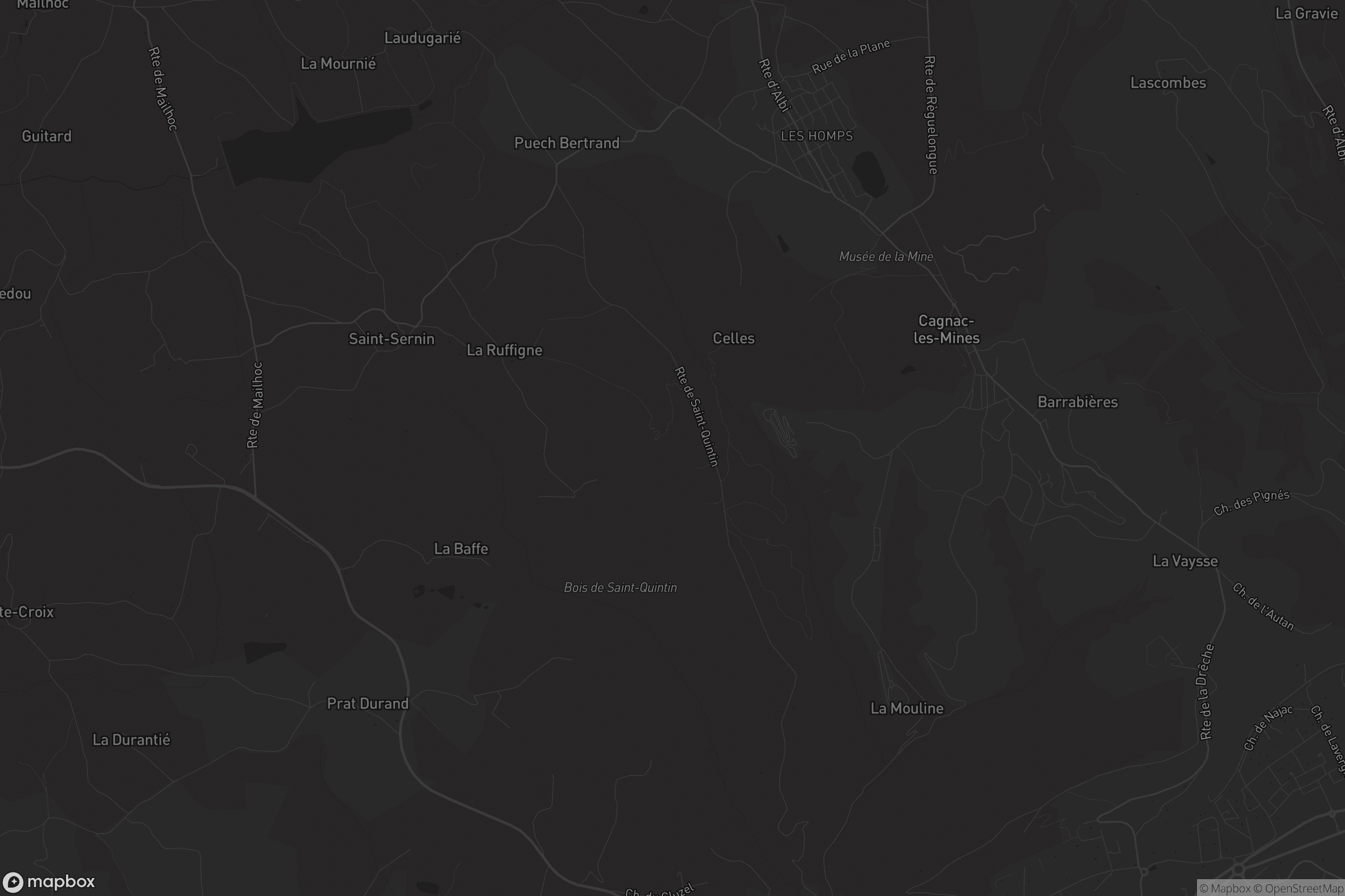 Carte de Cagnac-les-Mines