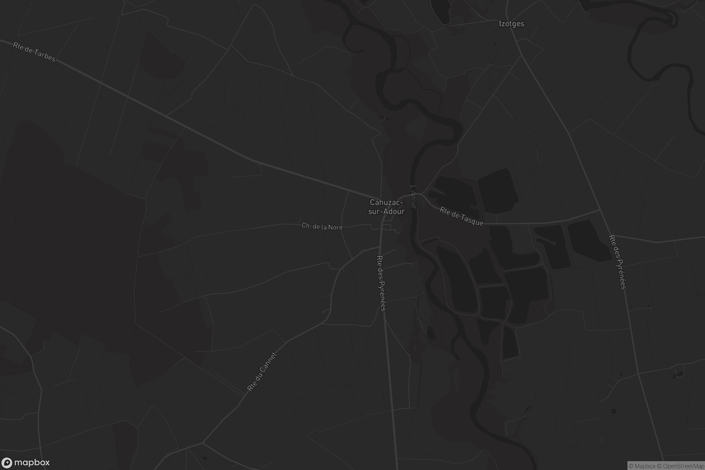 Carte de Cahuzac-sur-Adour