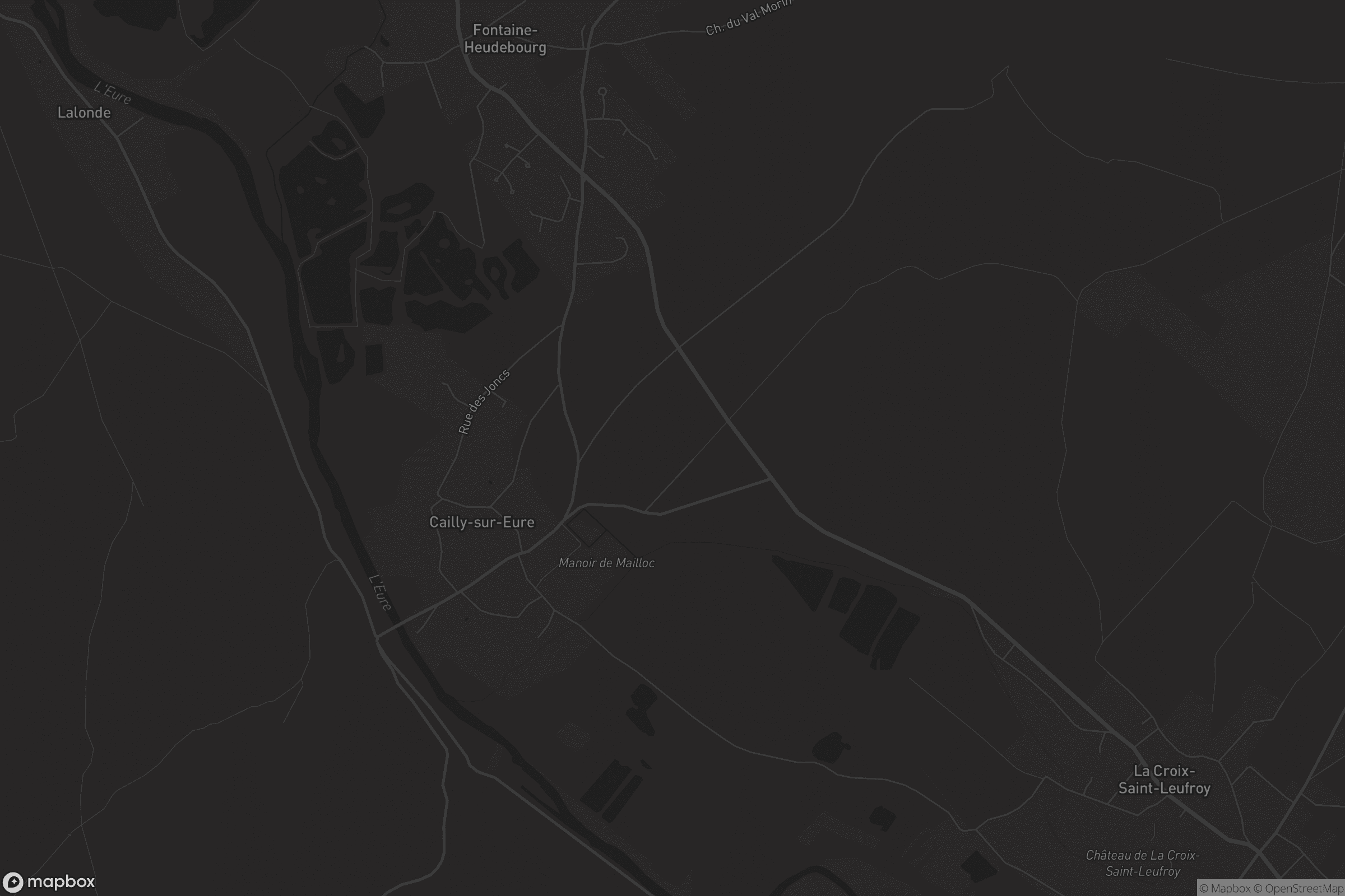 Carte de Cailly-sur-Eure