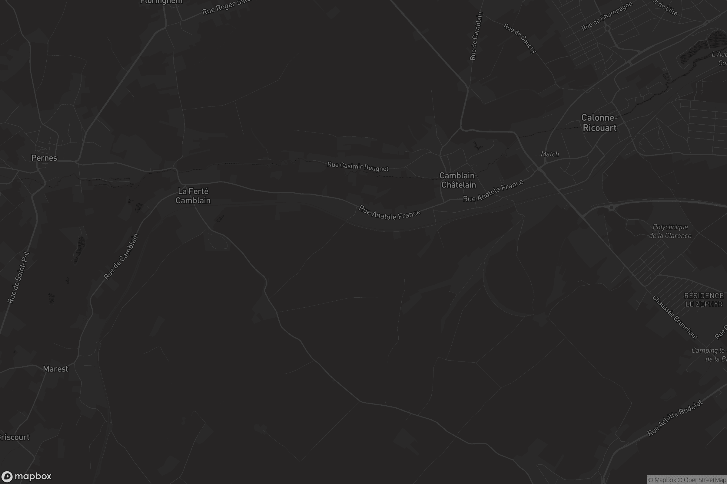 Carte de Camblain-Châtelain