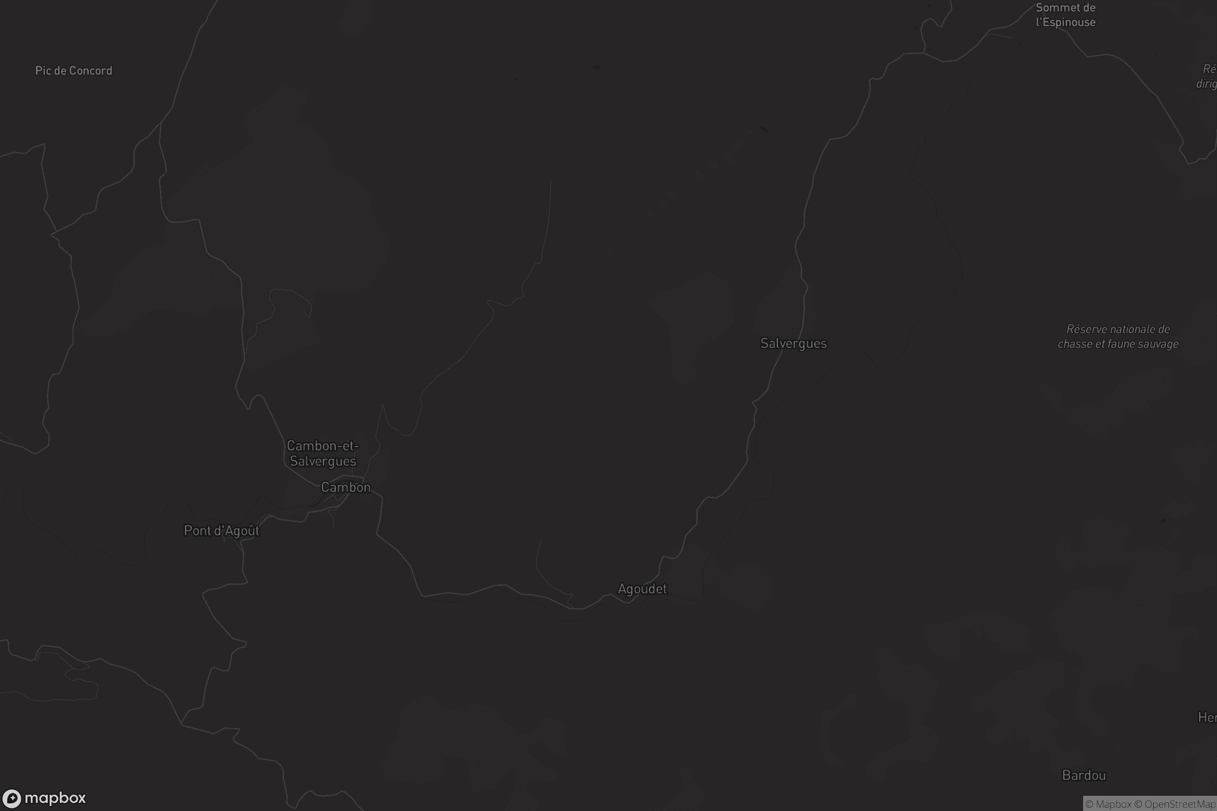 Carte de Cambon-et-Salvergues