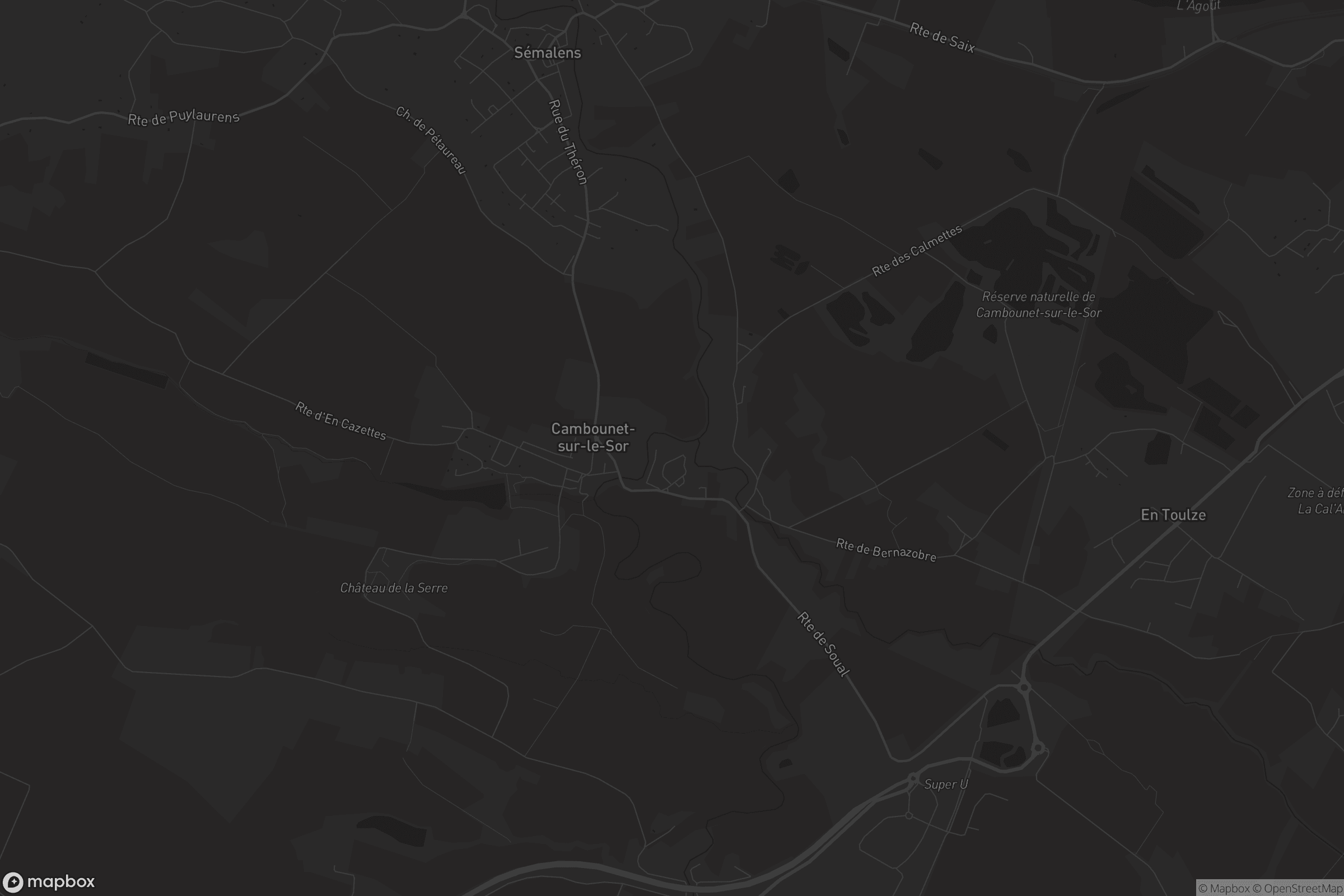 Carte de Cambounet-sur-le-Sor