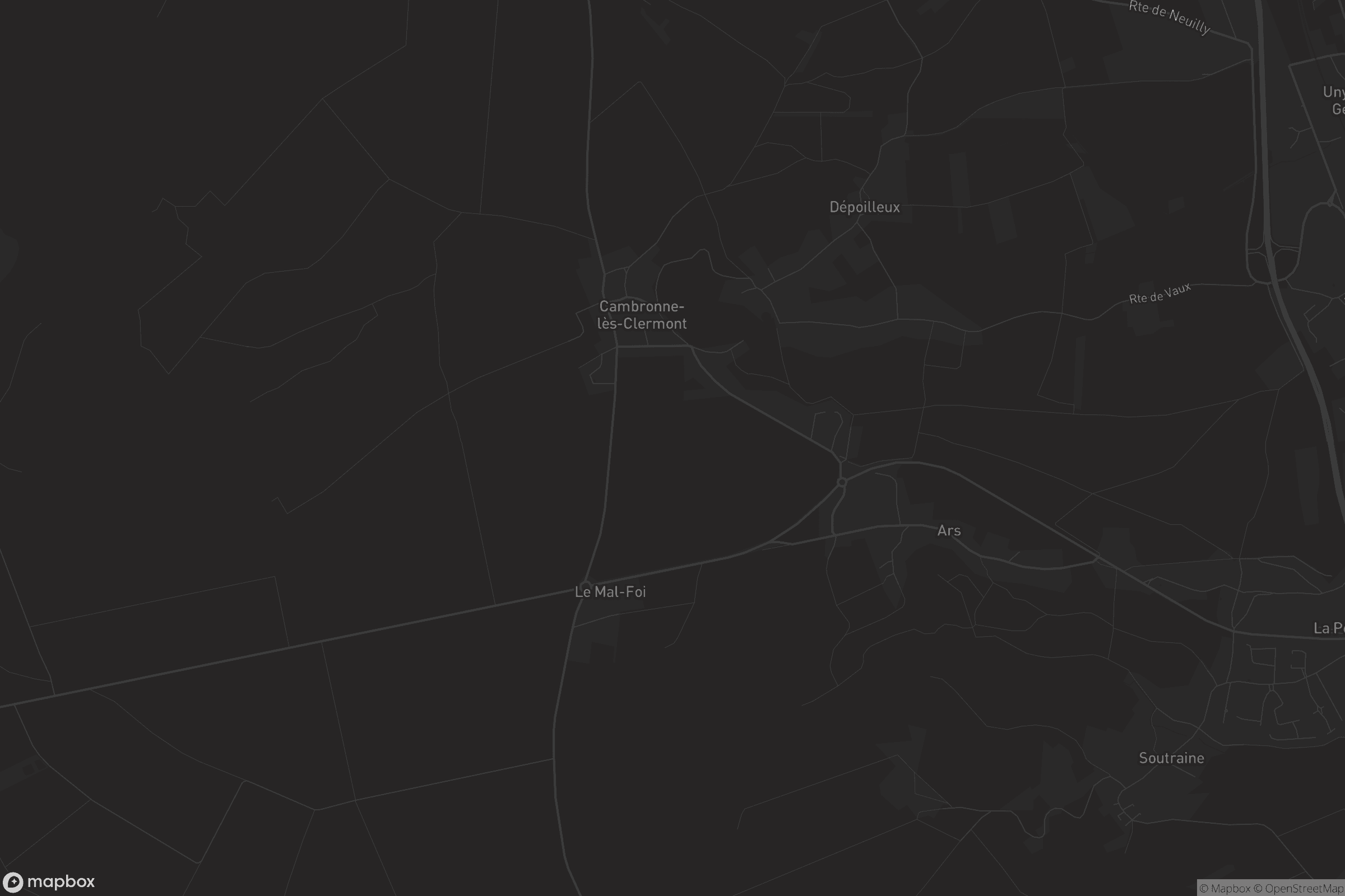 Carte de Cambronne-lès-Clermont