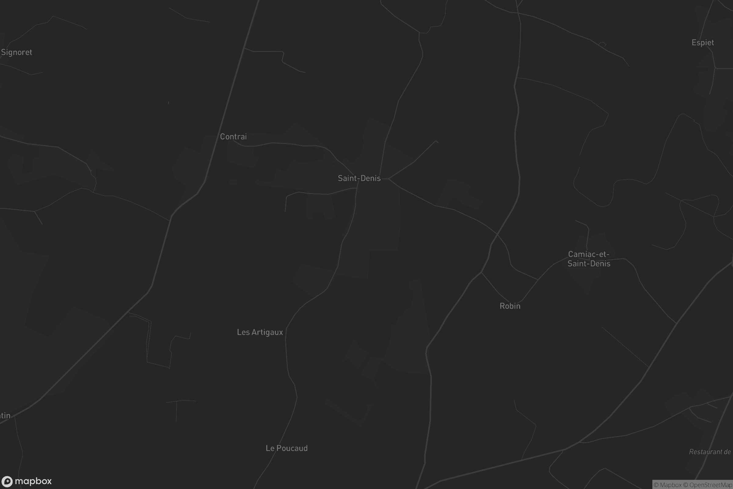 Carte de Camiac-et-Saint-Denis