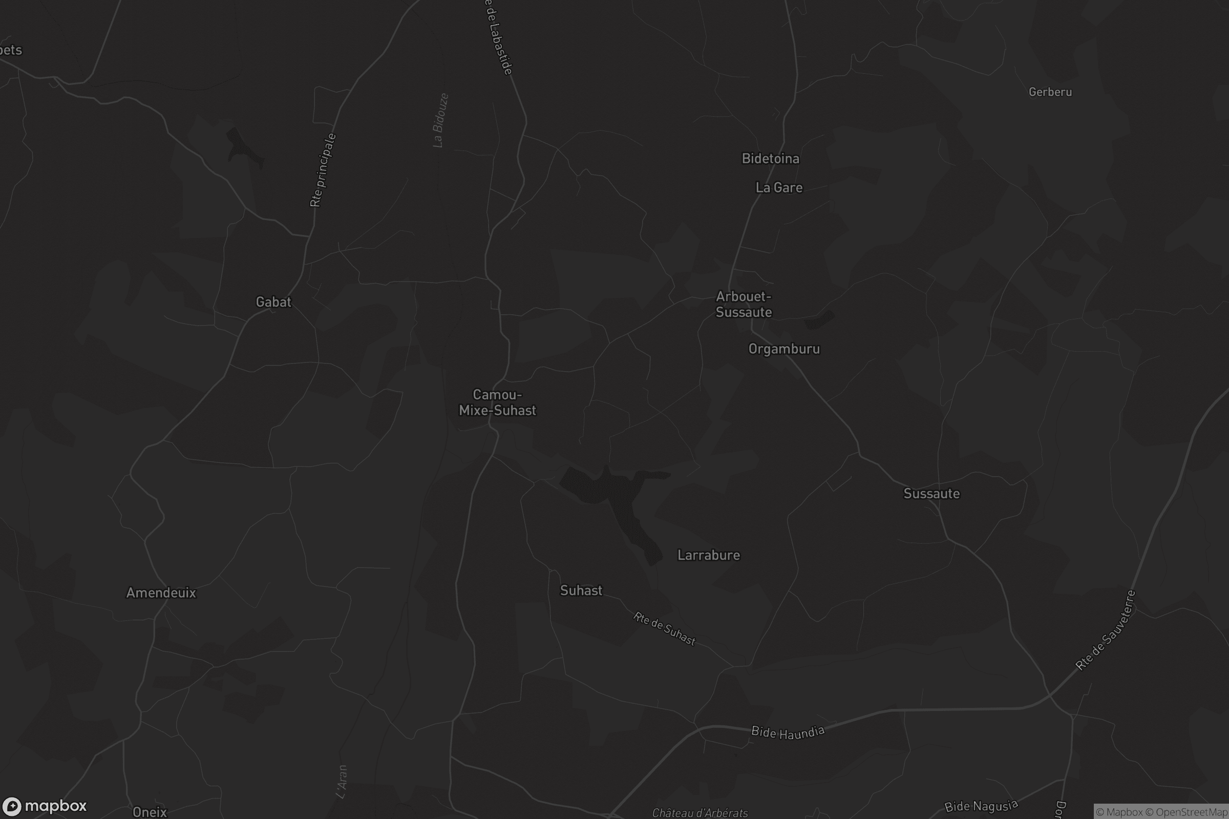 Carte de Camou-Mixe-Suhast