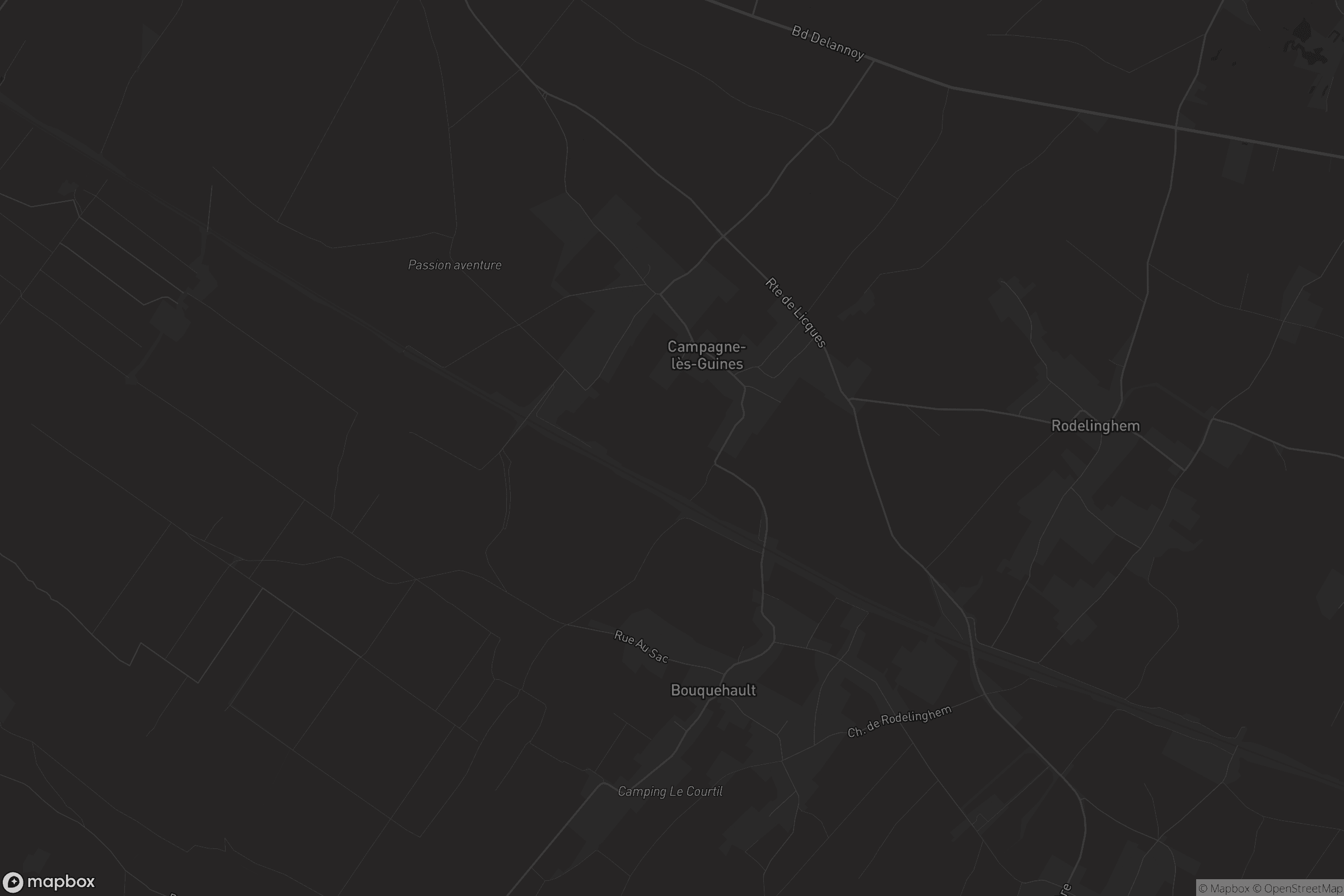 Carte de Campagne-lès-Guines