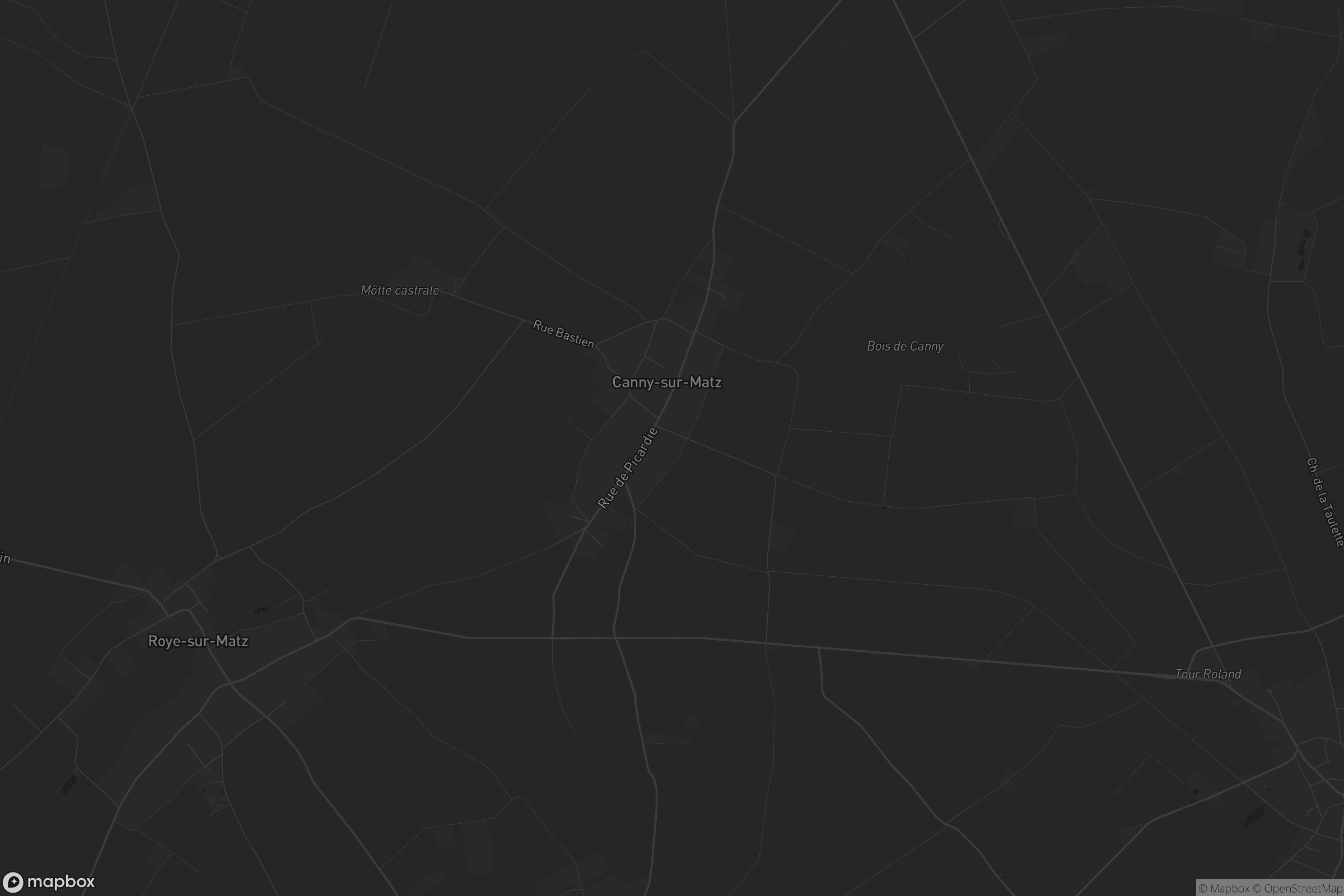 Carte de Canny-sur-Matz