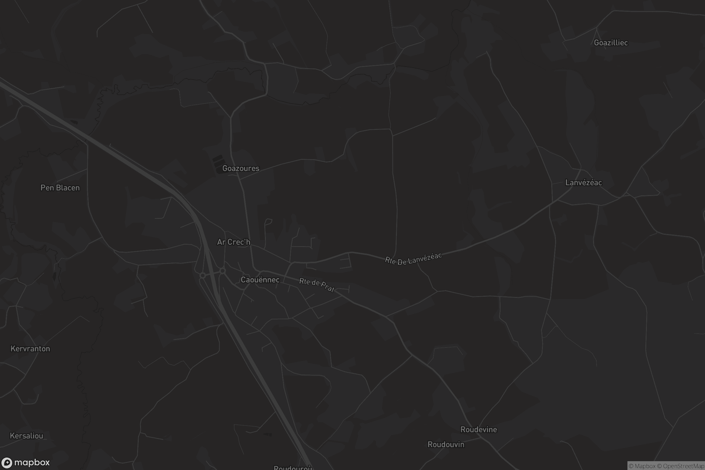 Carte de Caouënnec-Lanvézéac