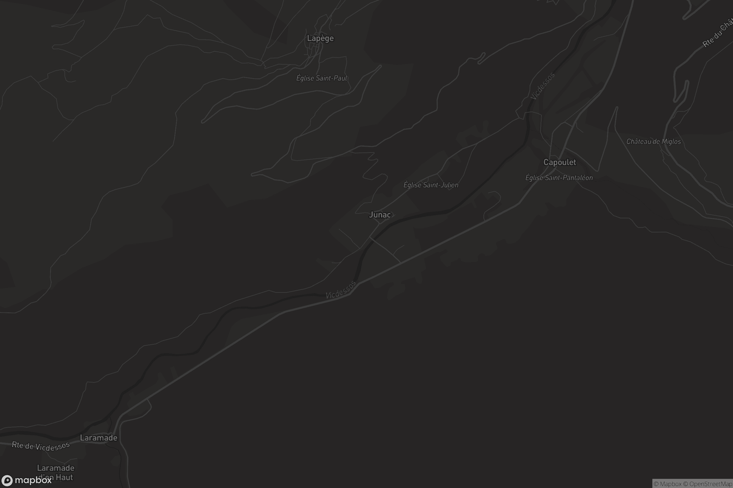 Carte de Capoulet-et-Junac