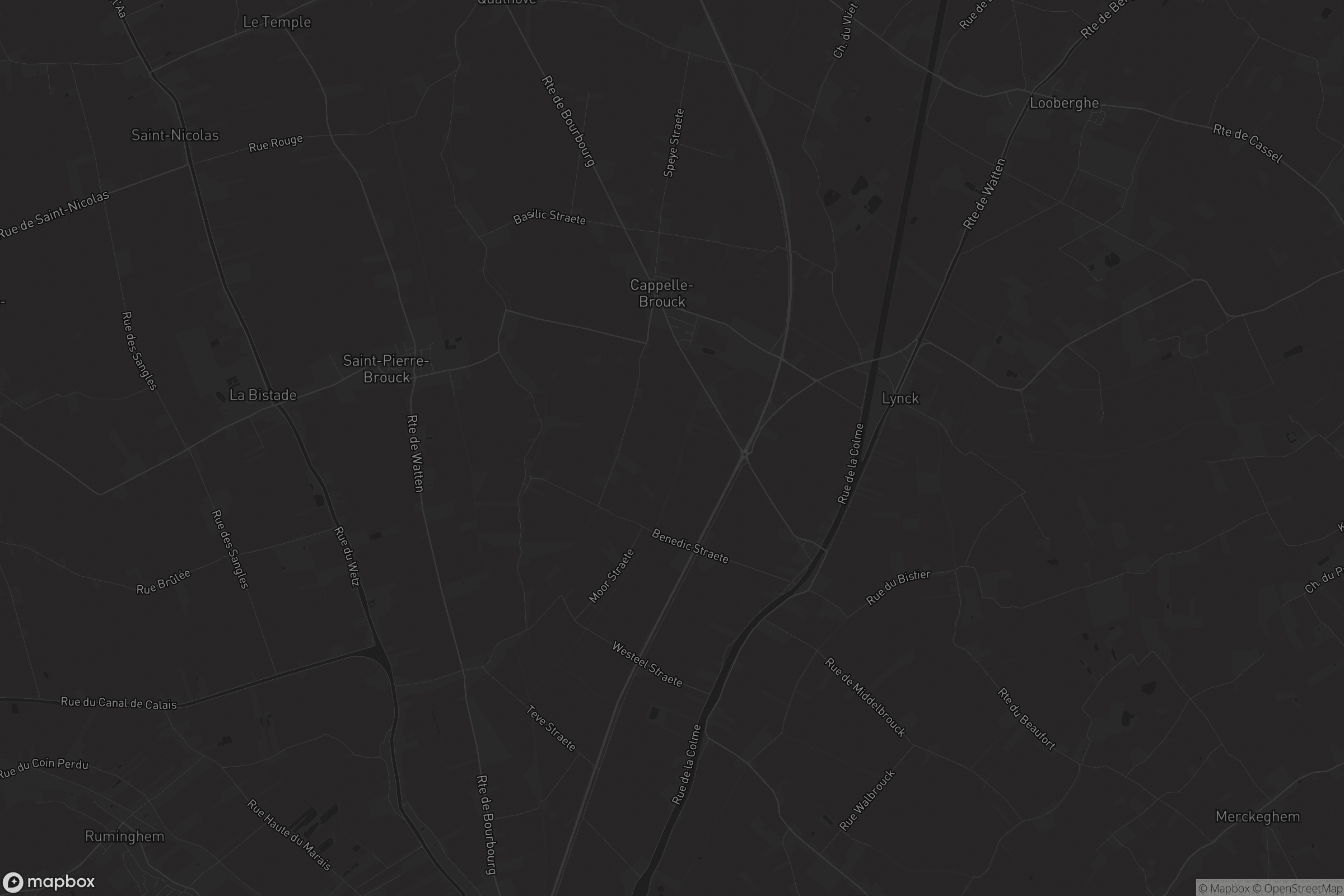 Carte de Cappelle-Brouck