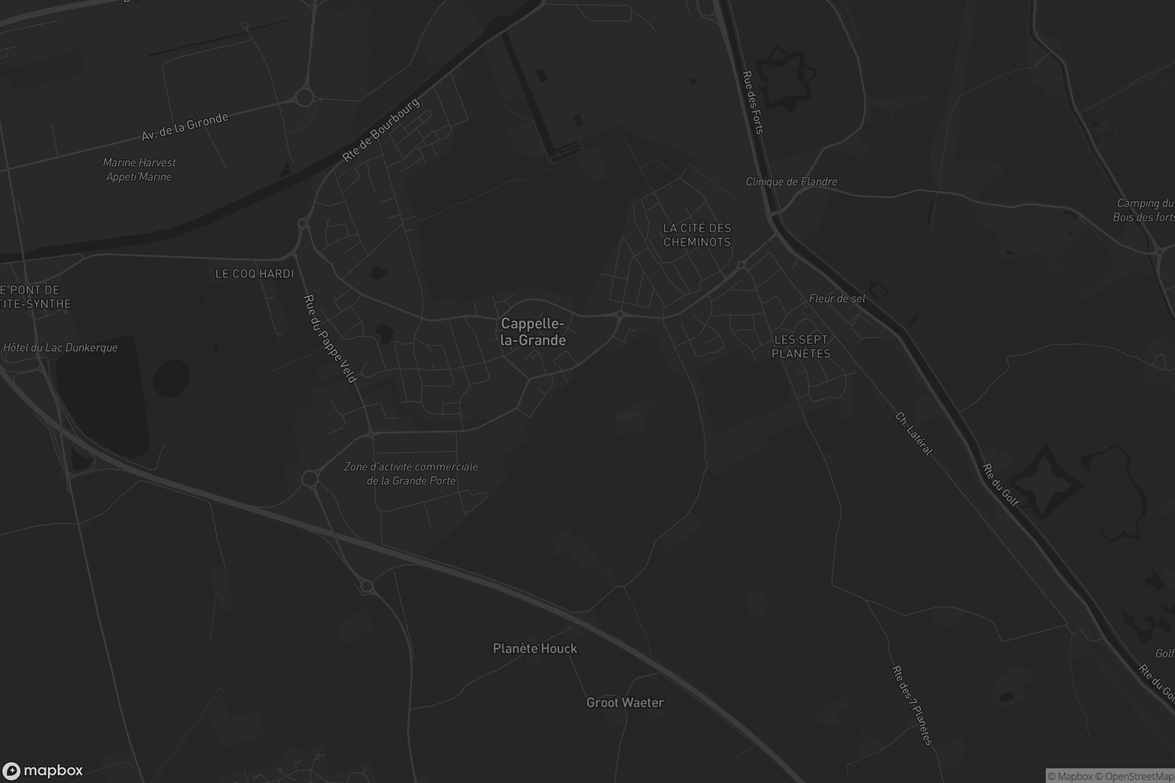 Carte de Cappelle-la-Grande