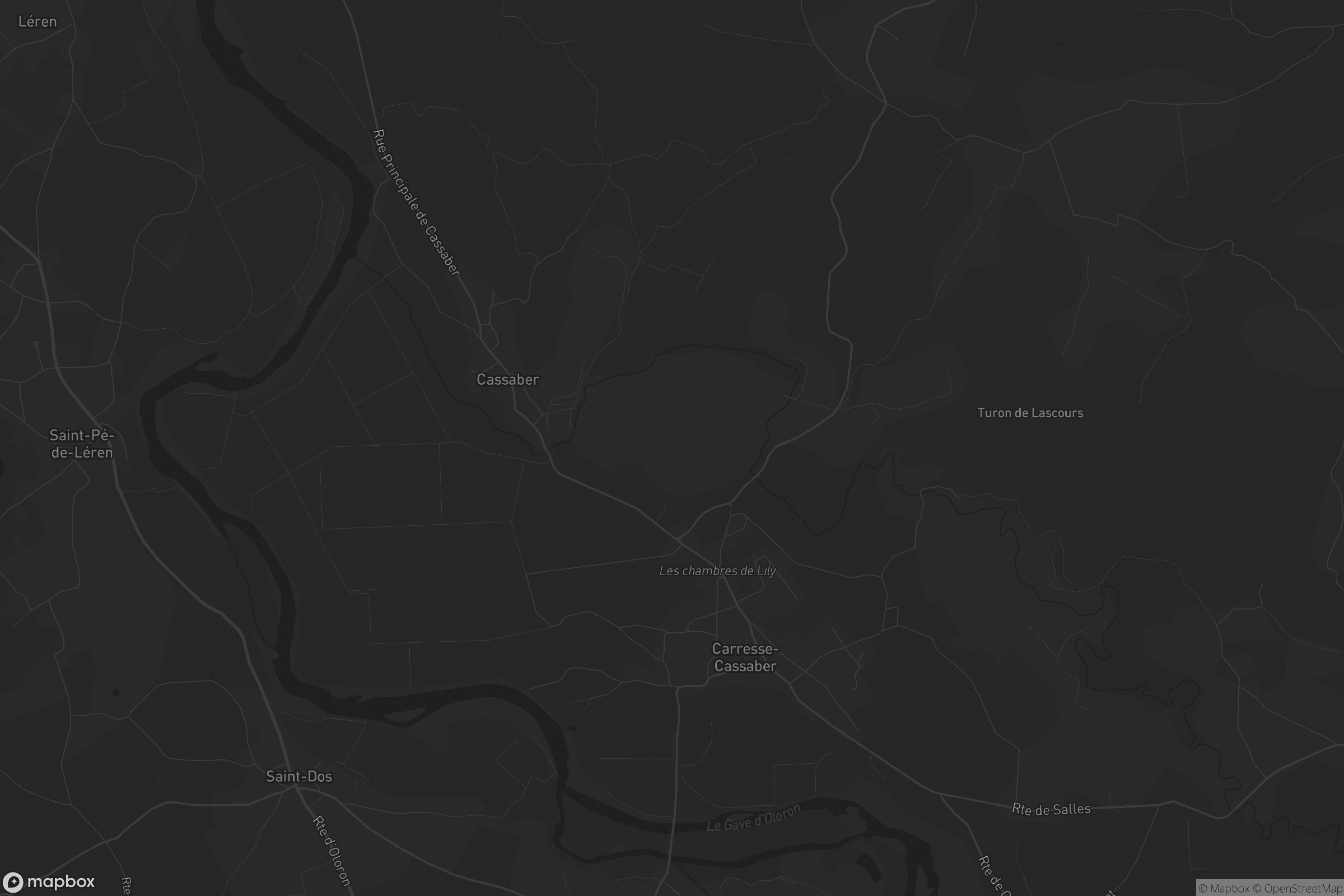 Carte de Carresse-Cassaber