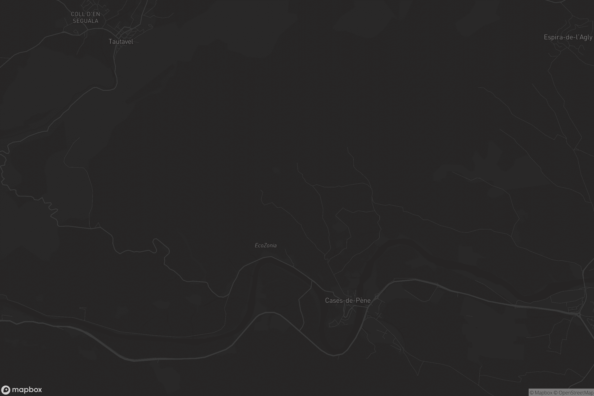 Carte de Cases-de-Pène
