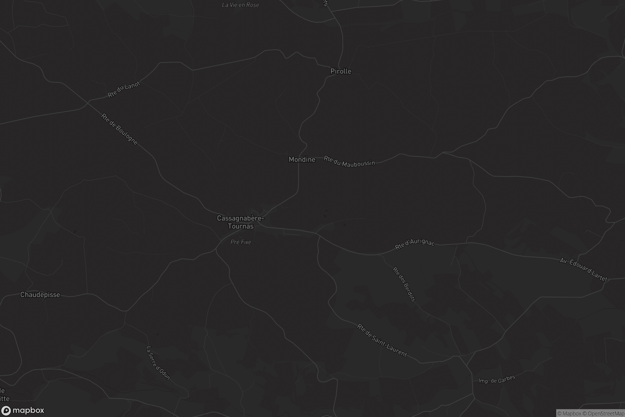 Carte de Cassagnabère-Tournas