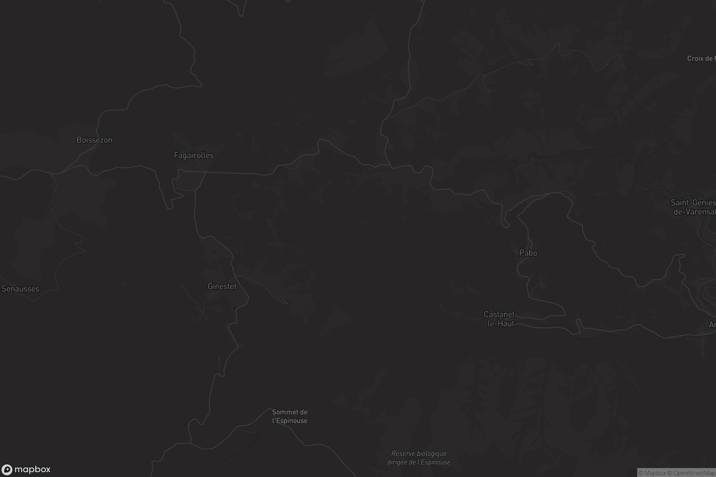 Carte de Castanet-le-Haut