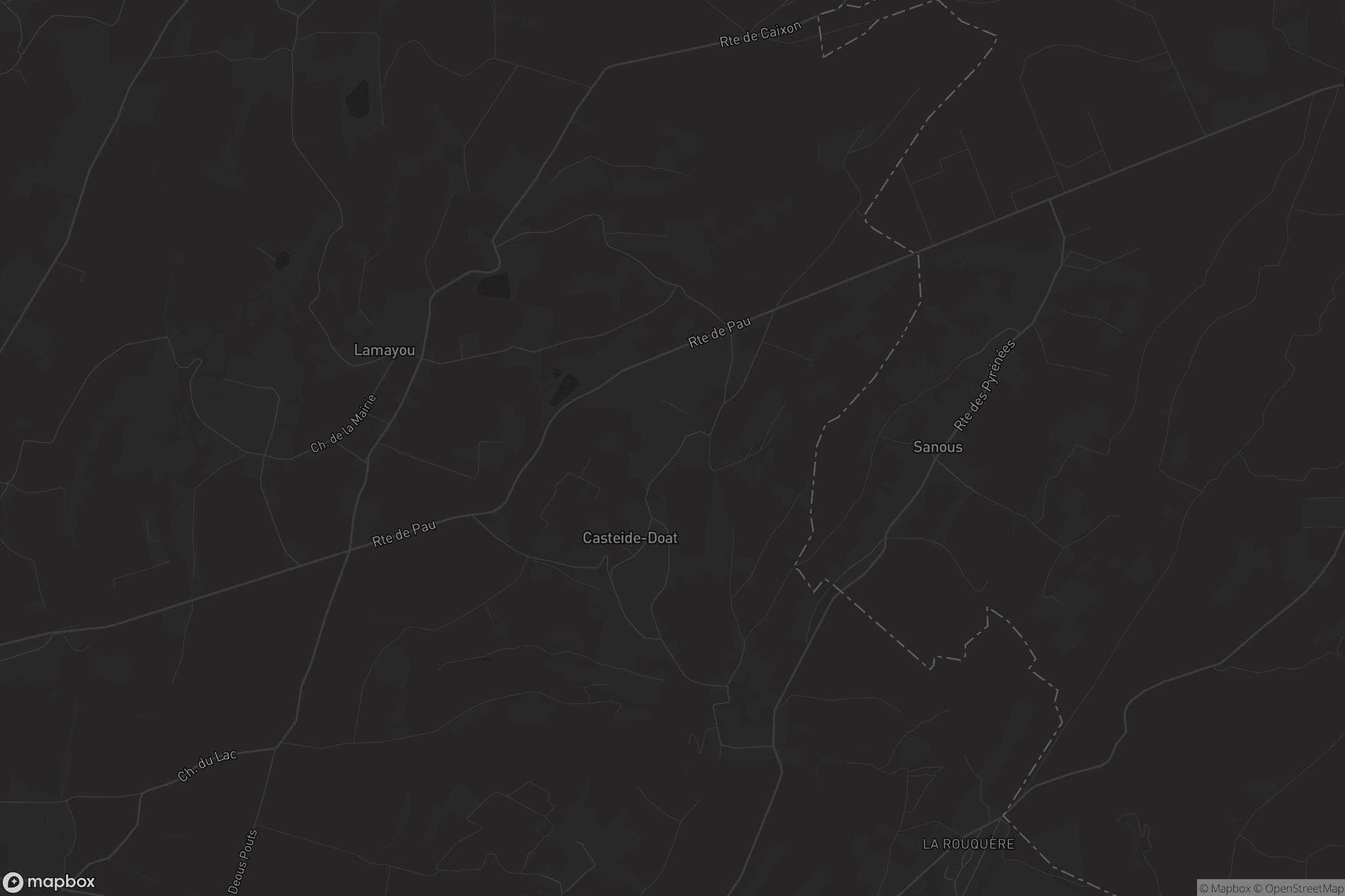 Carte de Casteide-Doat