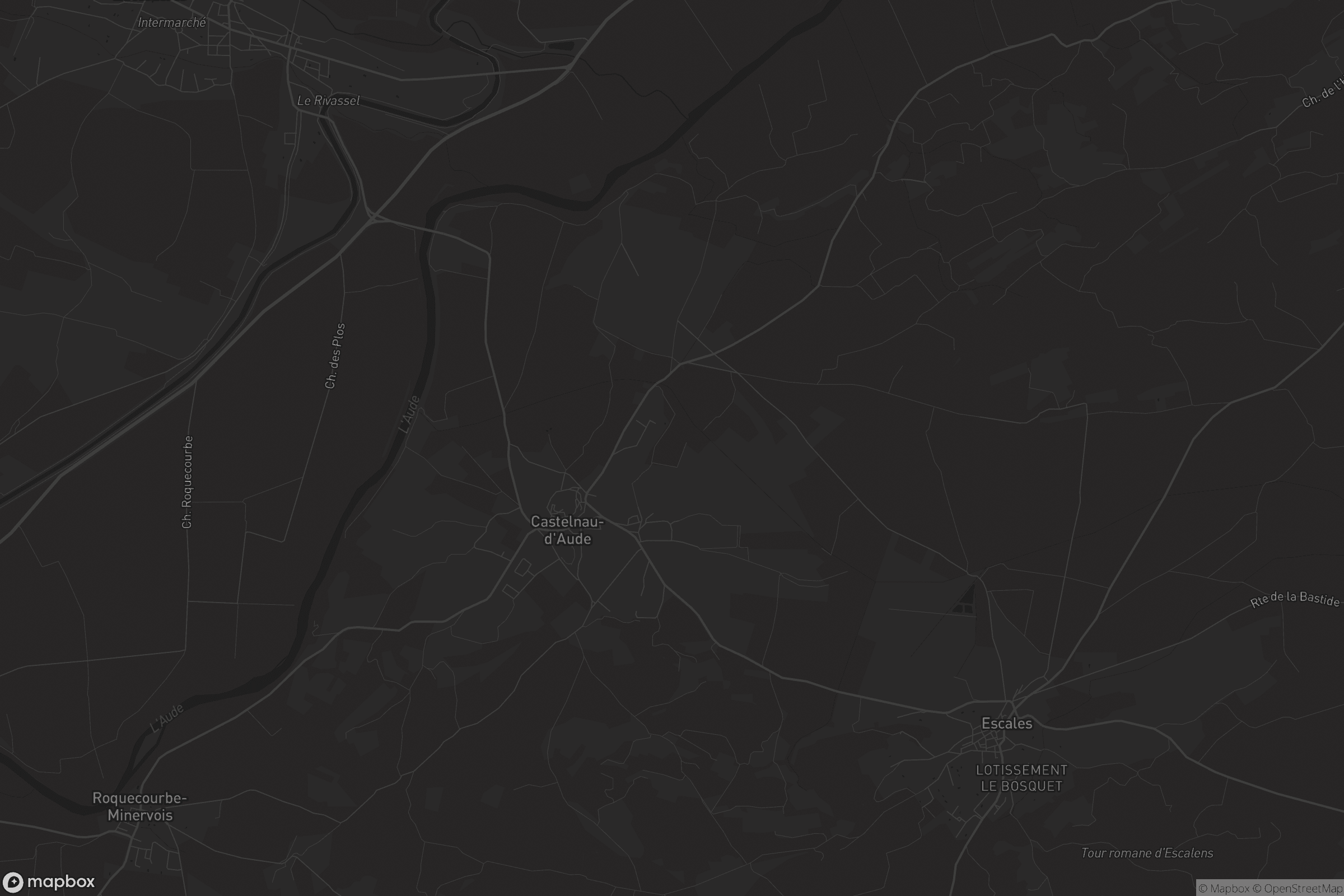 Carte de Castelnau-d'Aude