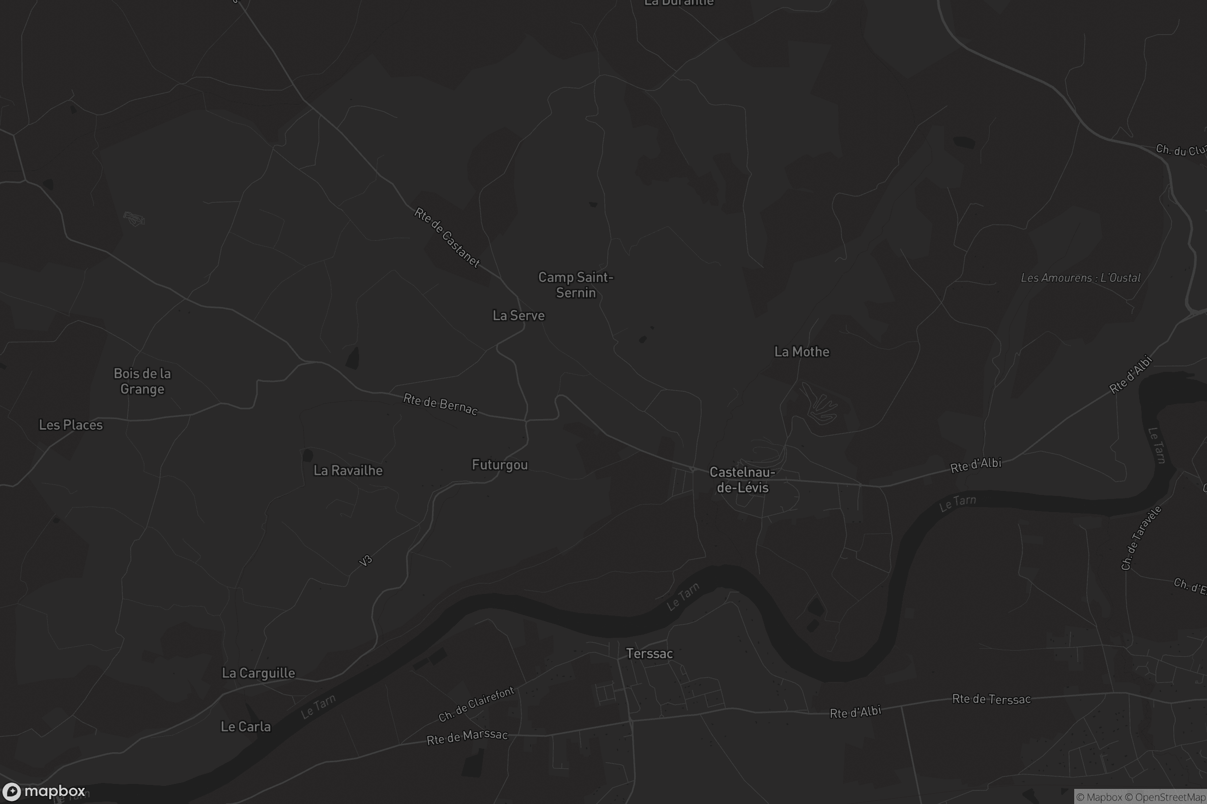 Carte de Castelnau-de-Lévis