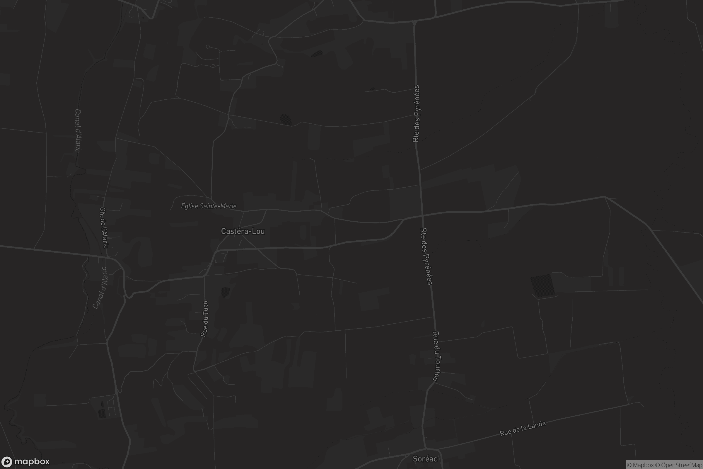 Carte de Castéra-Lou