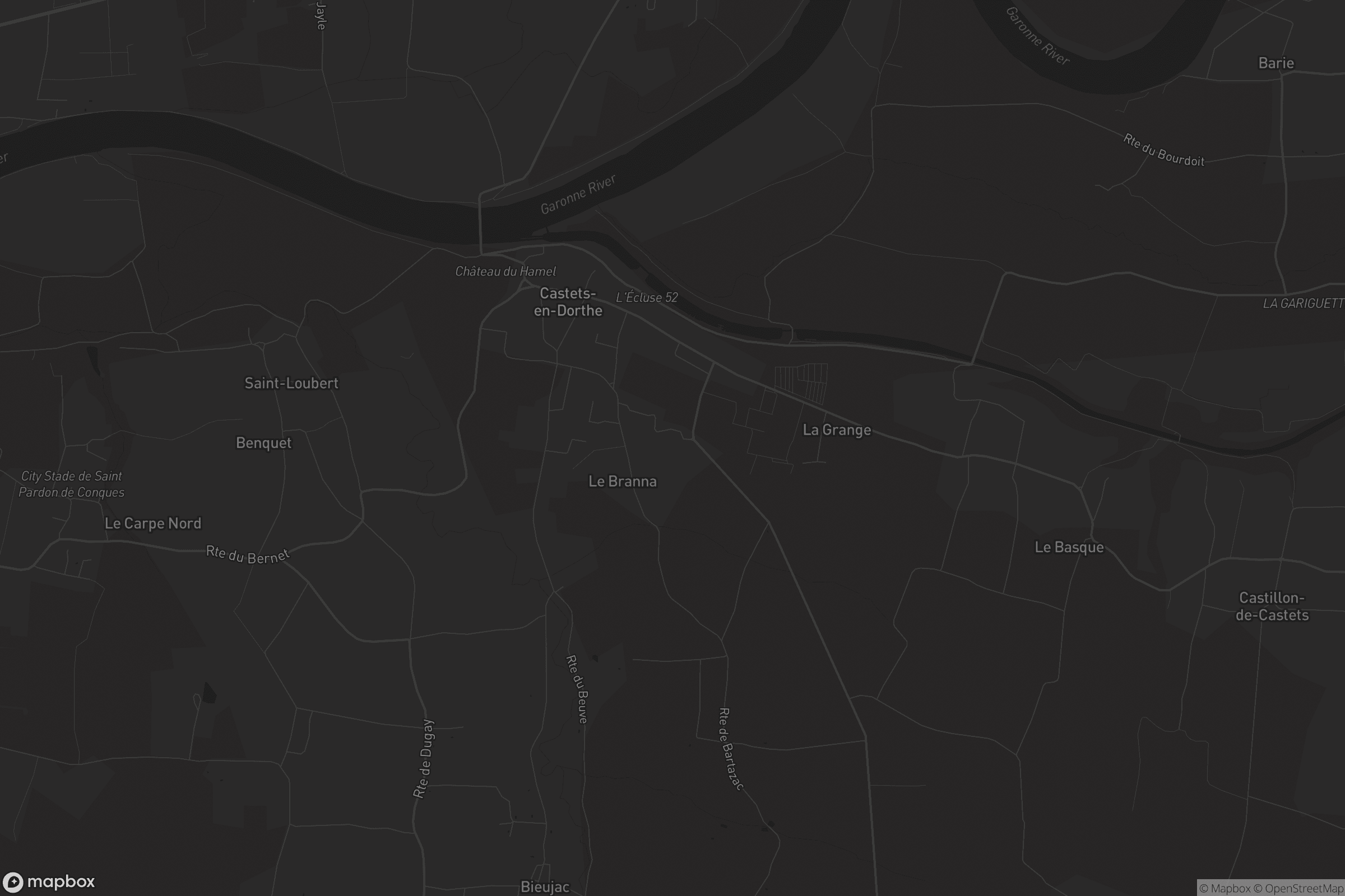 Carte de Castets-en-Dorthe