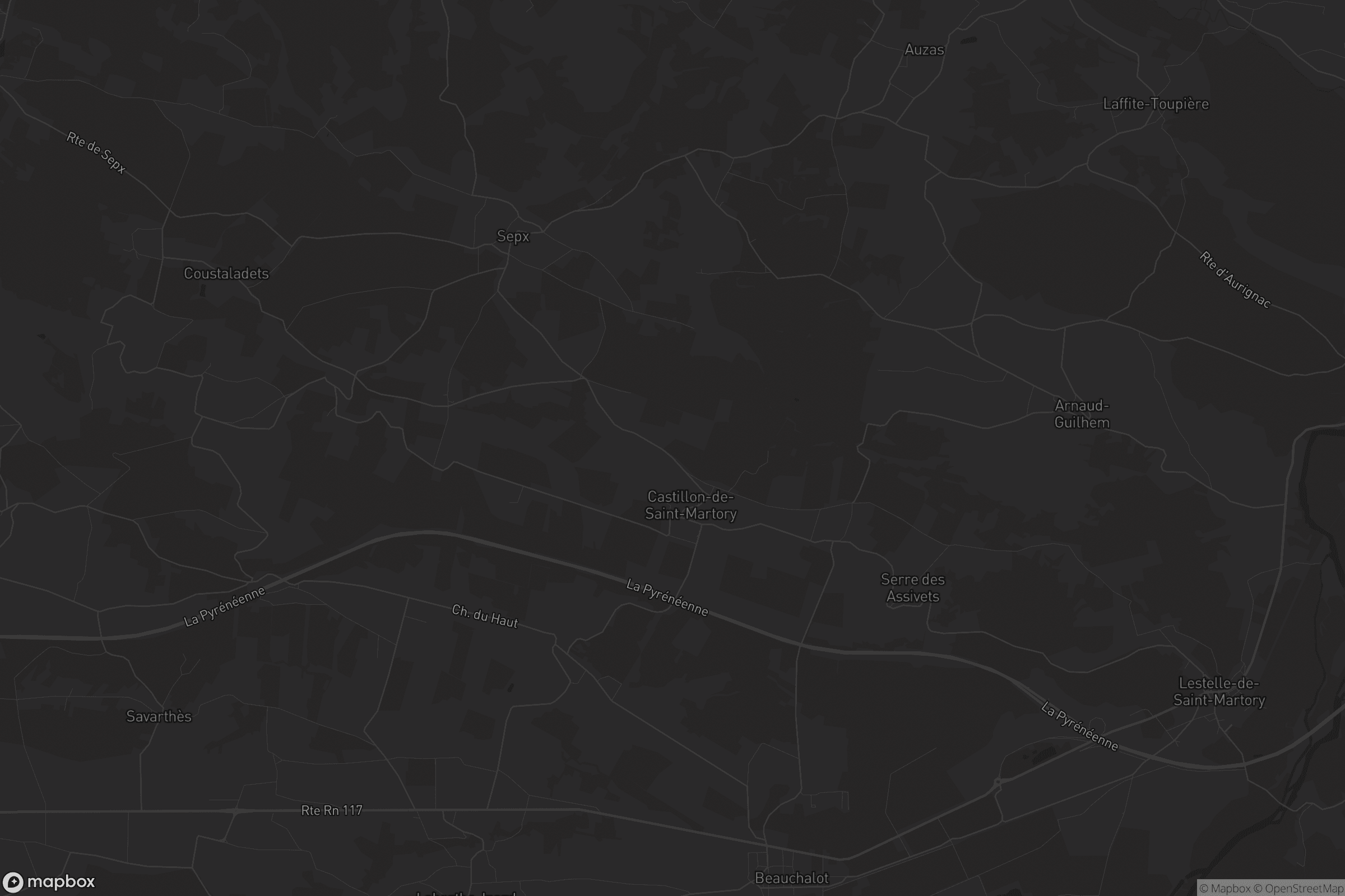 Carte de Castillon-de-Saint-Martory