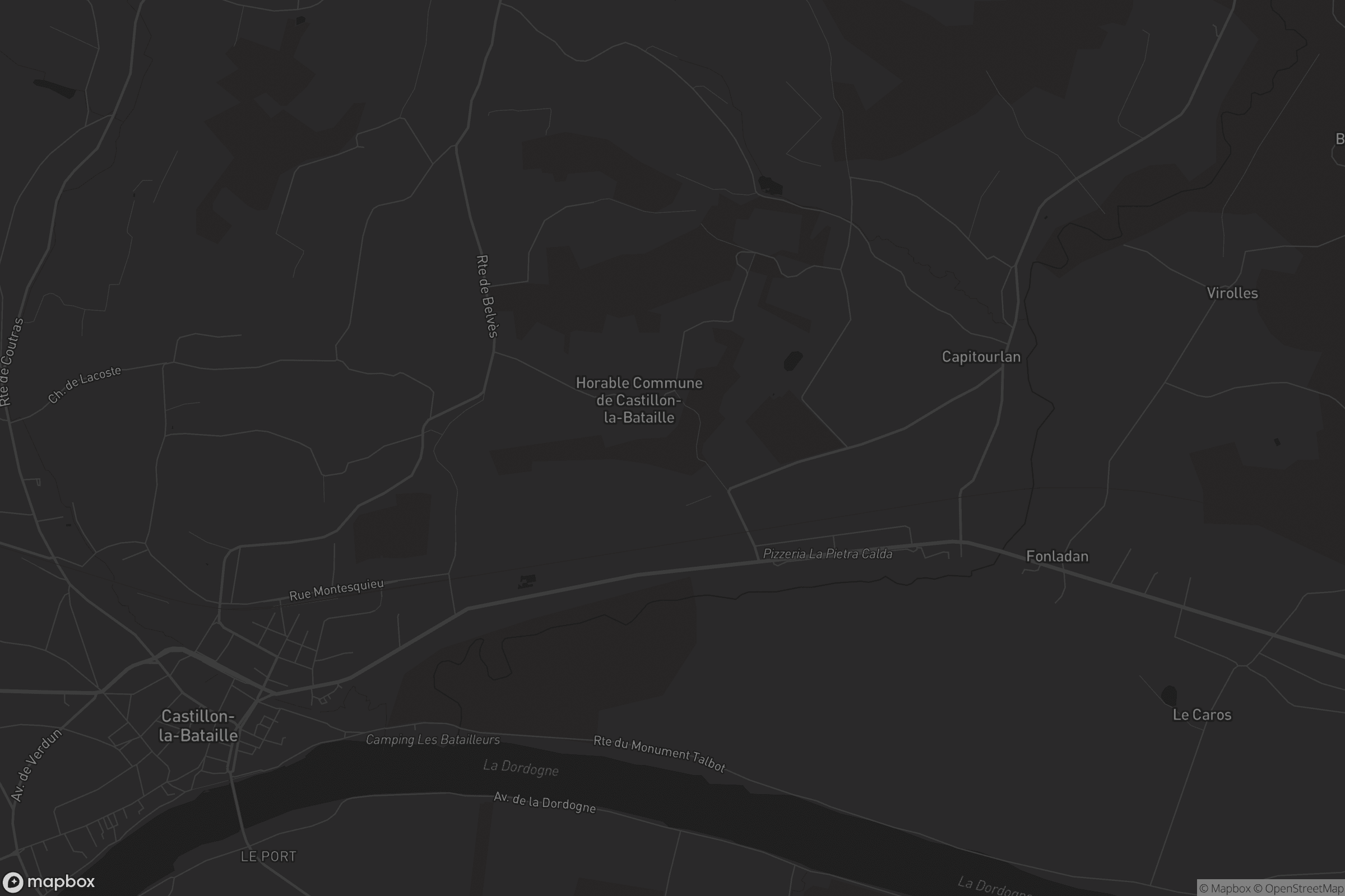 Carte de Castillon-la-Bataille