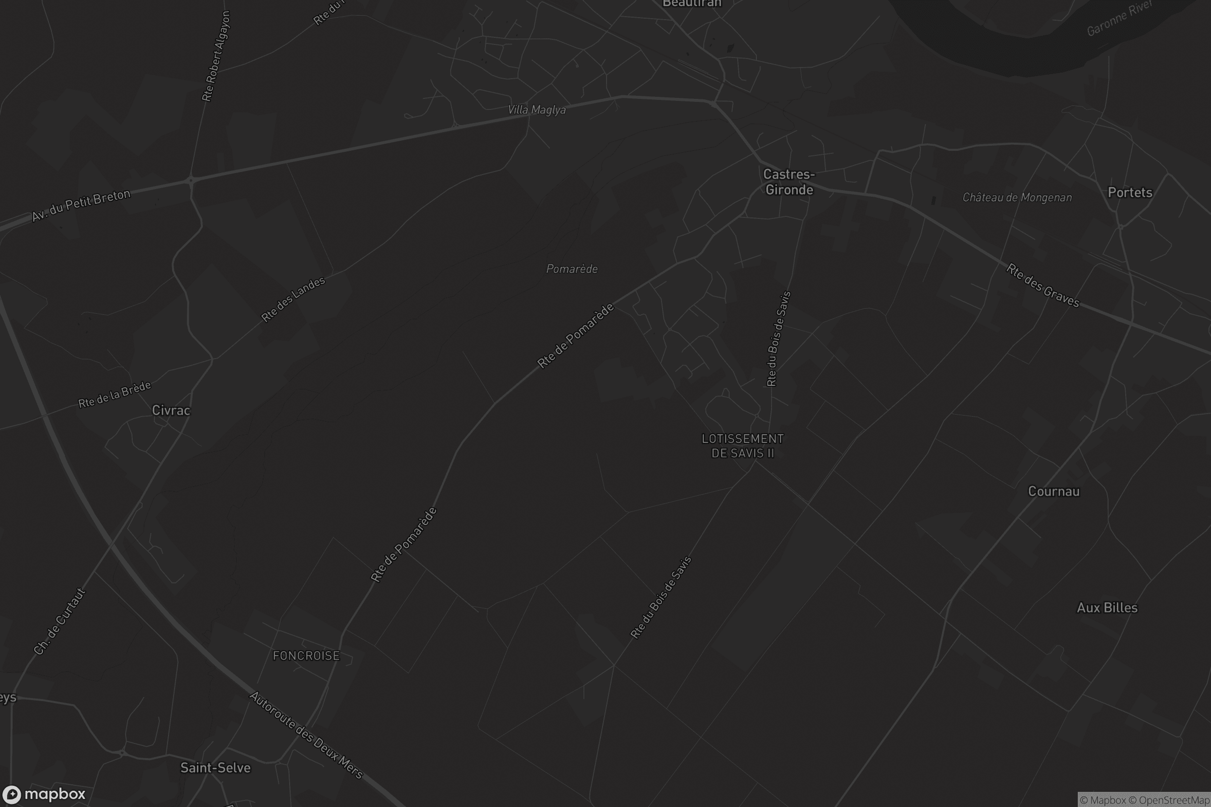 Carte de Castres-Gironde