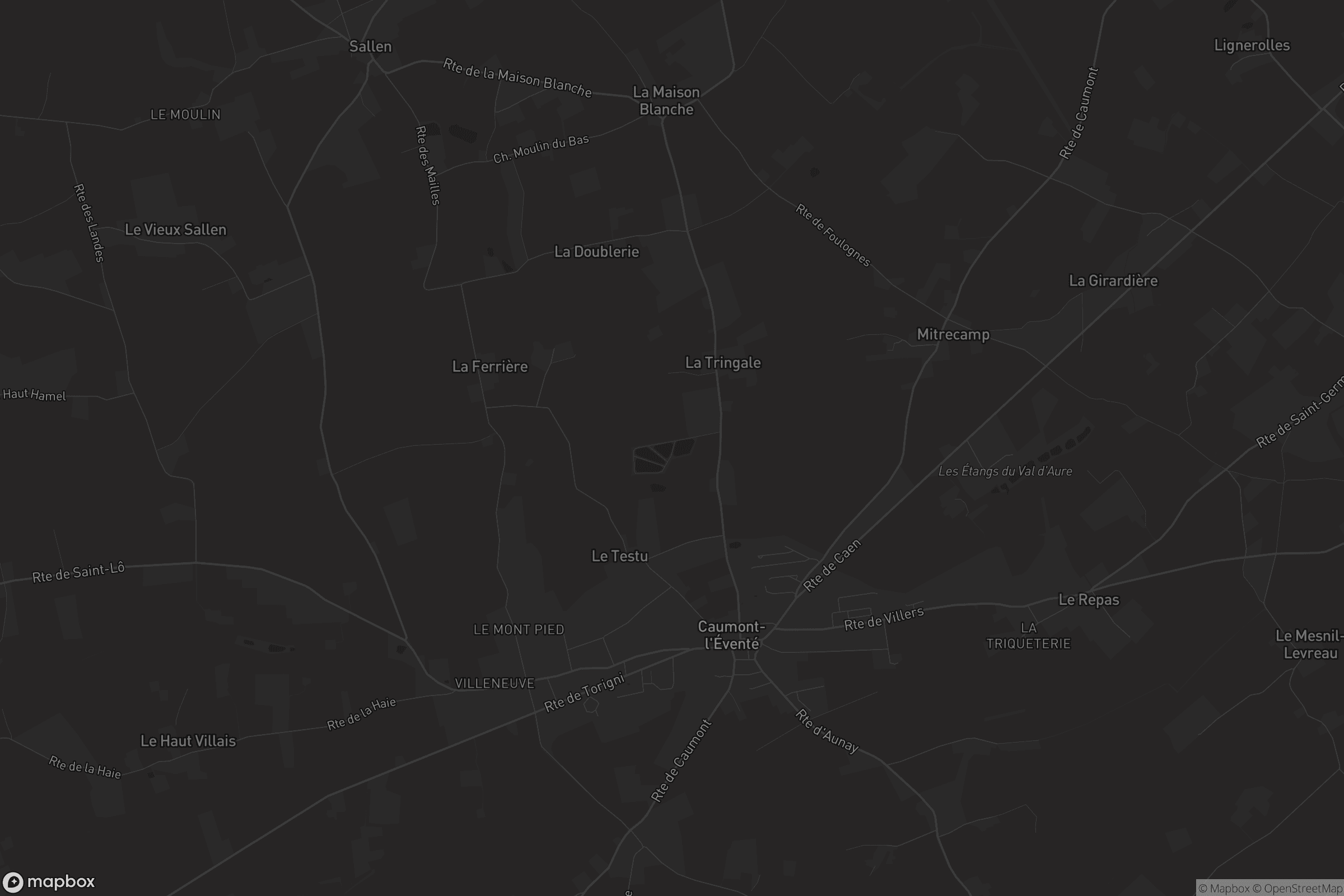 Carte de Caumont-l'Éventé