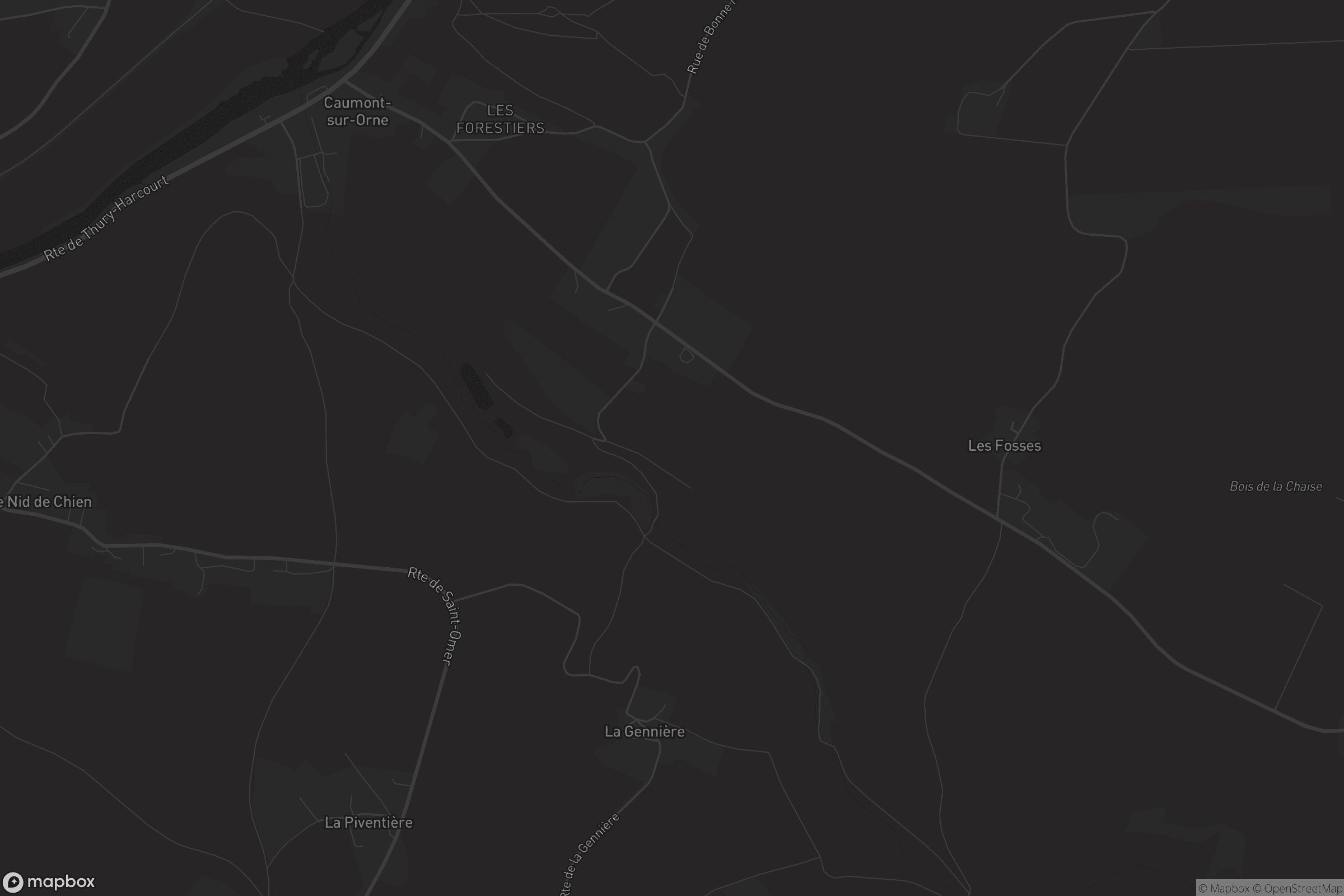 Carte de Caumont-sur-Orne