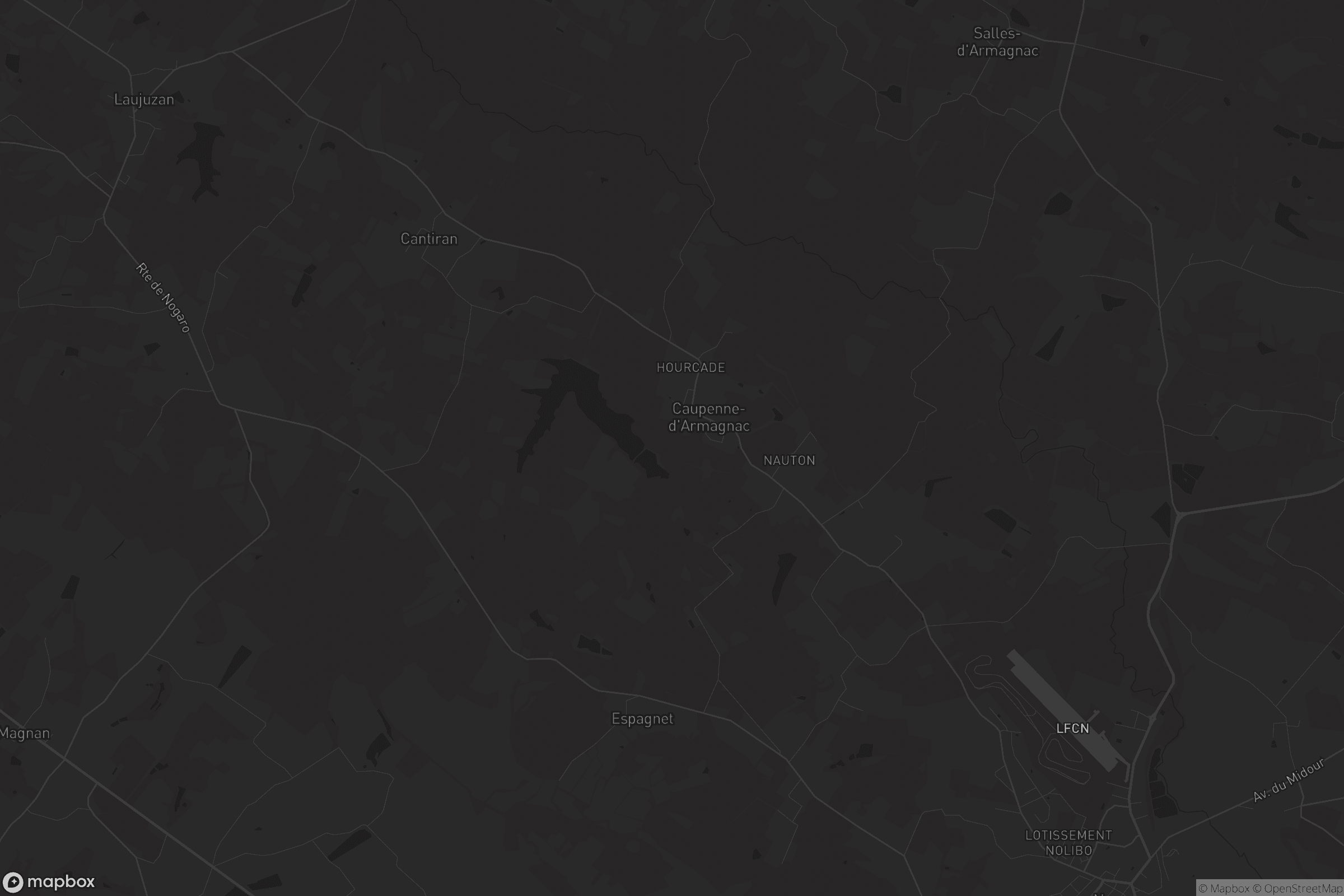 Carte de Caupenne-d'Armagnac