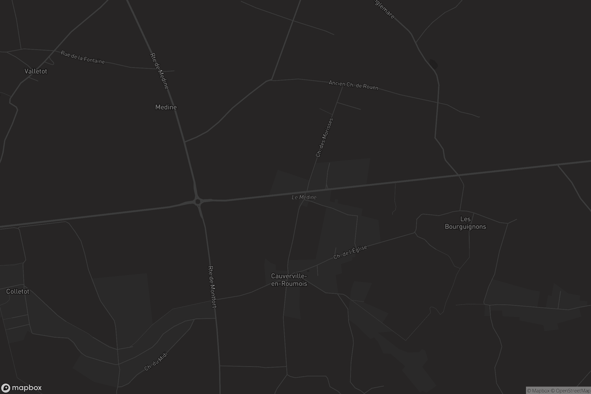 Carte de Cauverville-en-Roumois