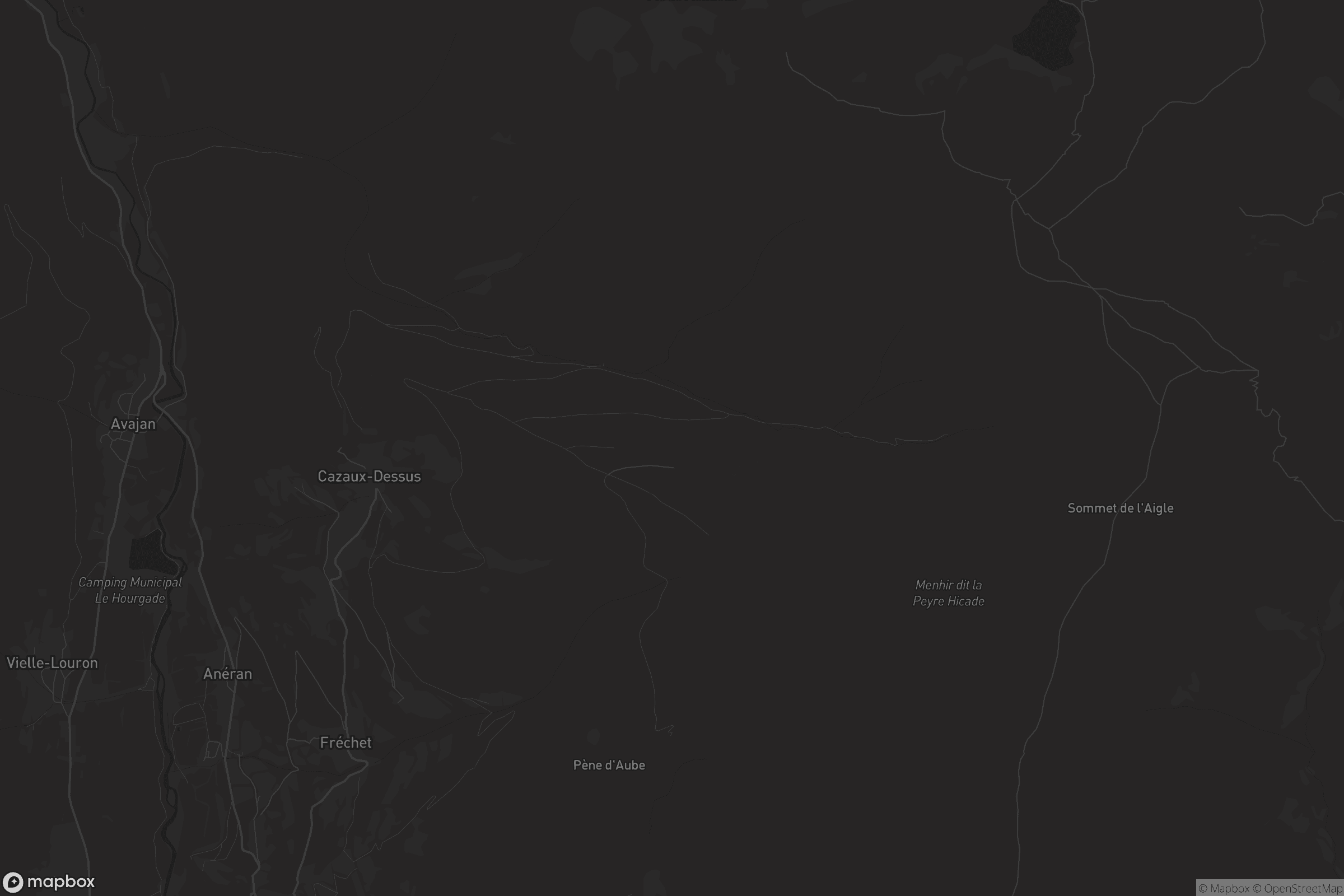 Carte de Cazaux-Fréchet-Anéran-Camors