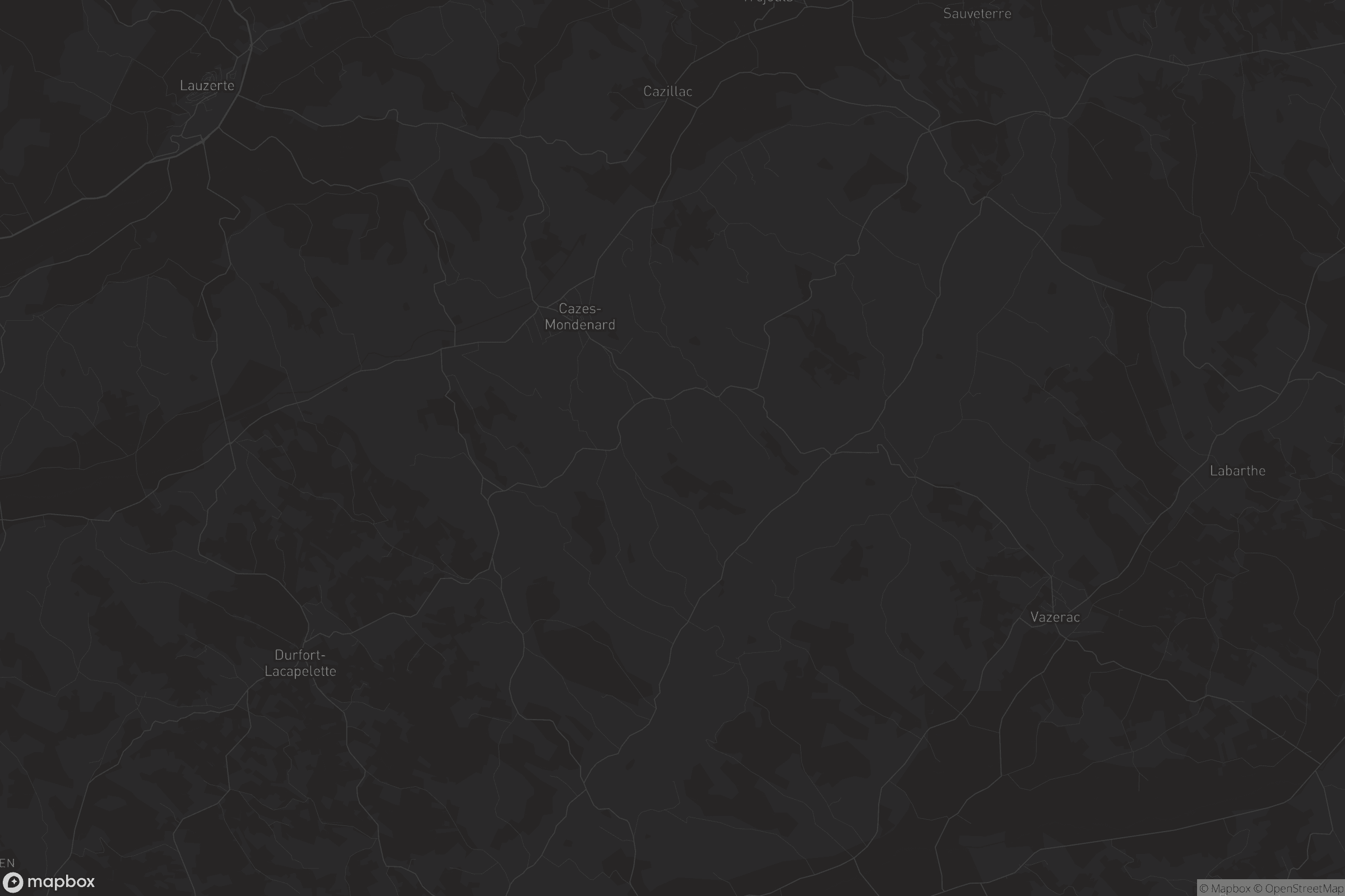 Carte de Cazes-Mondenard