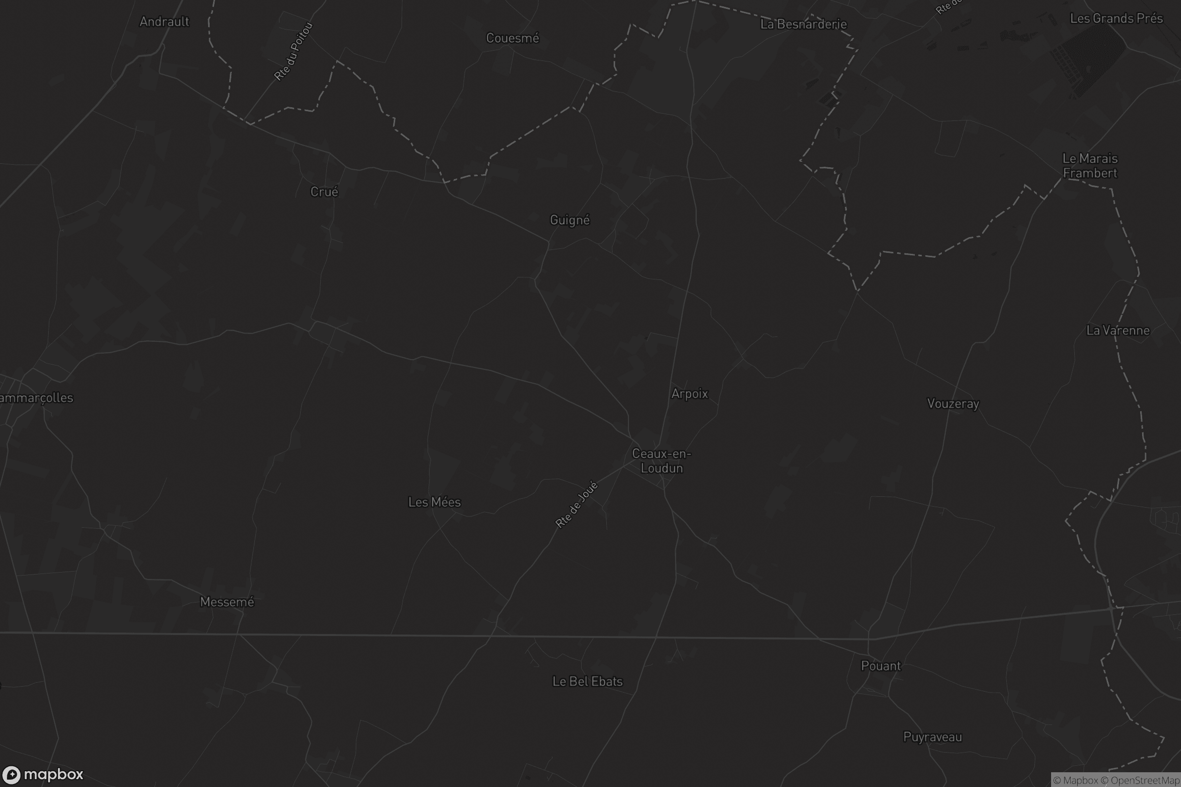 Carte de Ceaux-en-Loudun