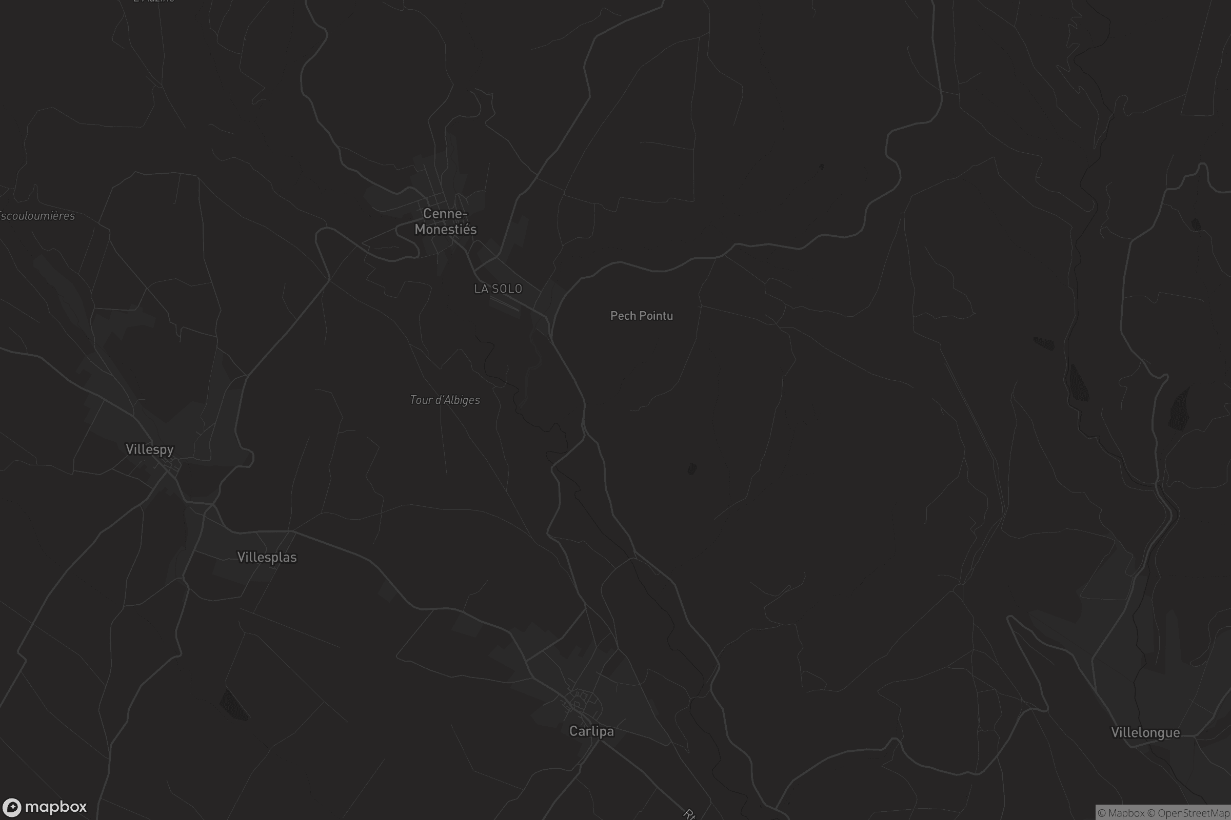 Carte de Cenne-Monestiés