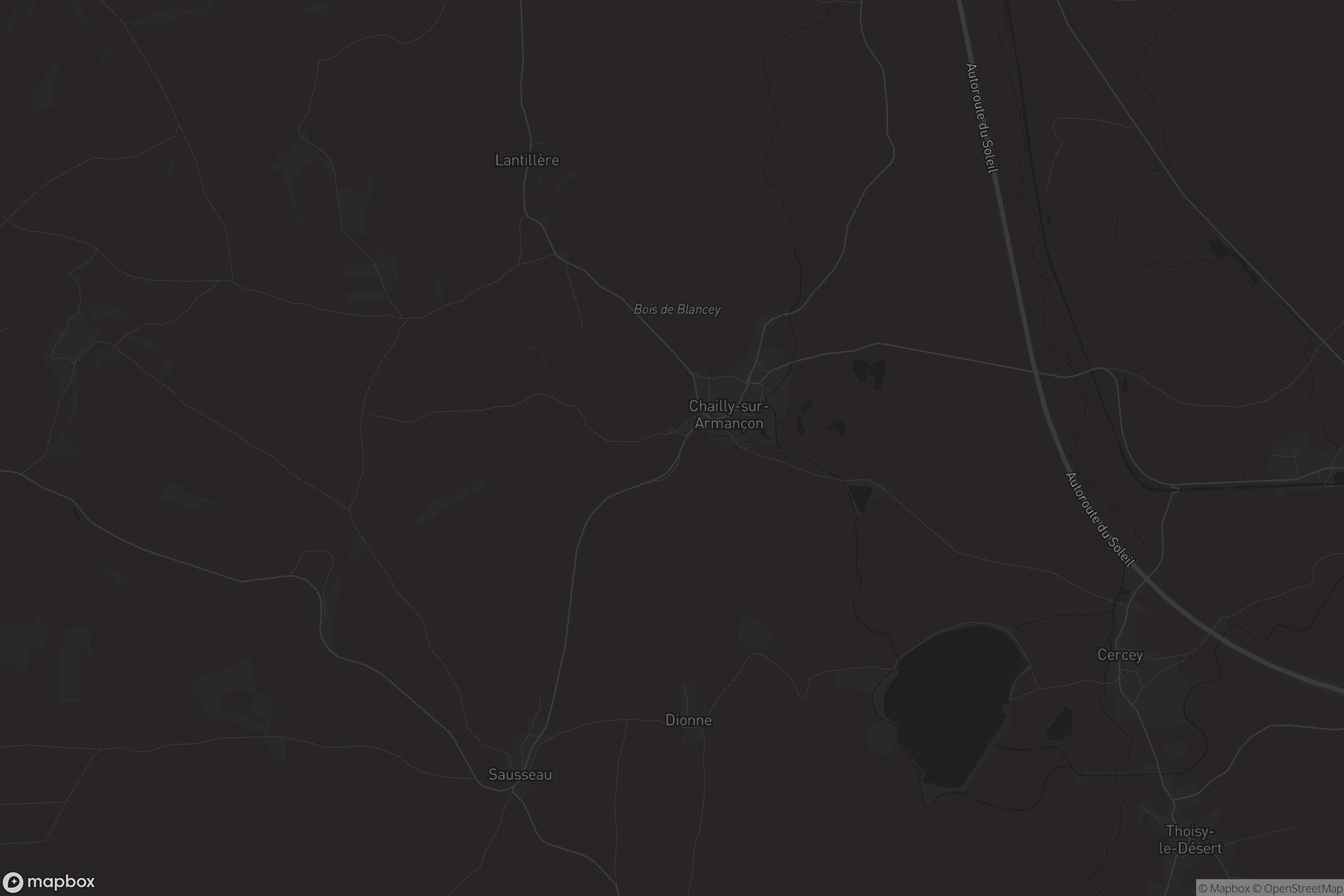 Carte de Chailly-sur-Armançon