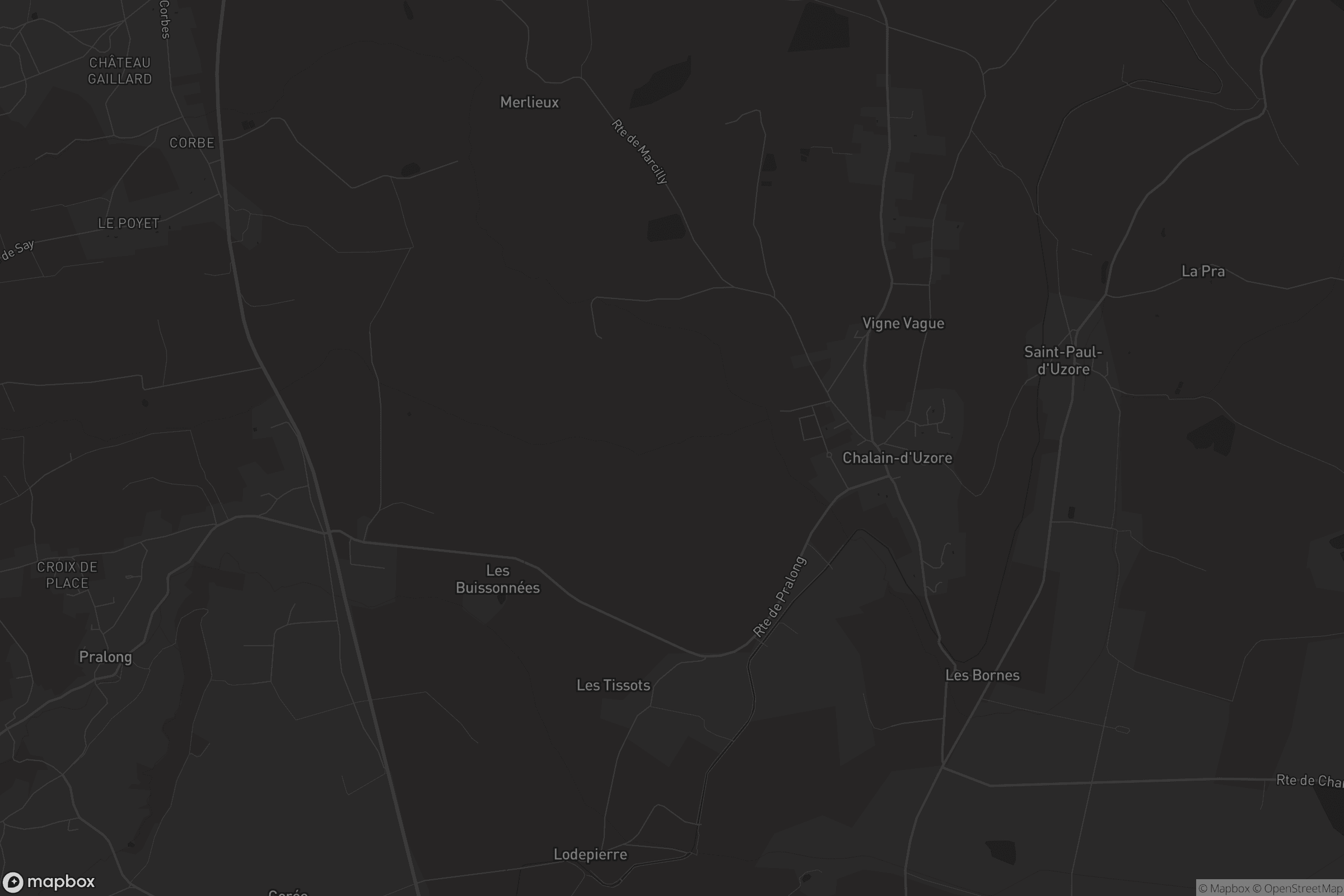 Carte de Chalain-d'Uzore