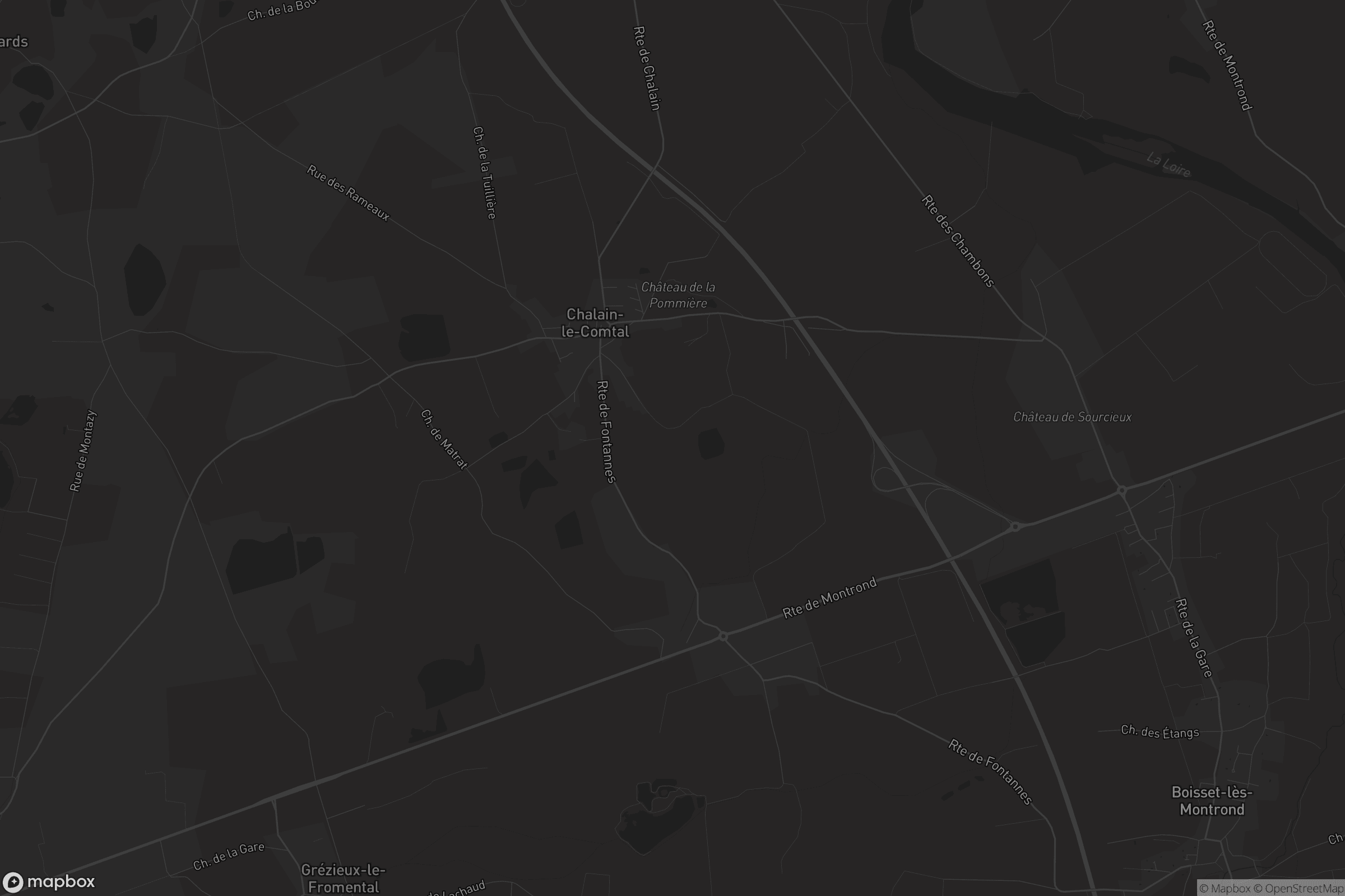 Carte de Chalain-le-Comtal