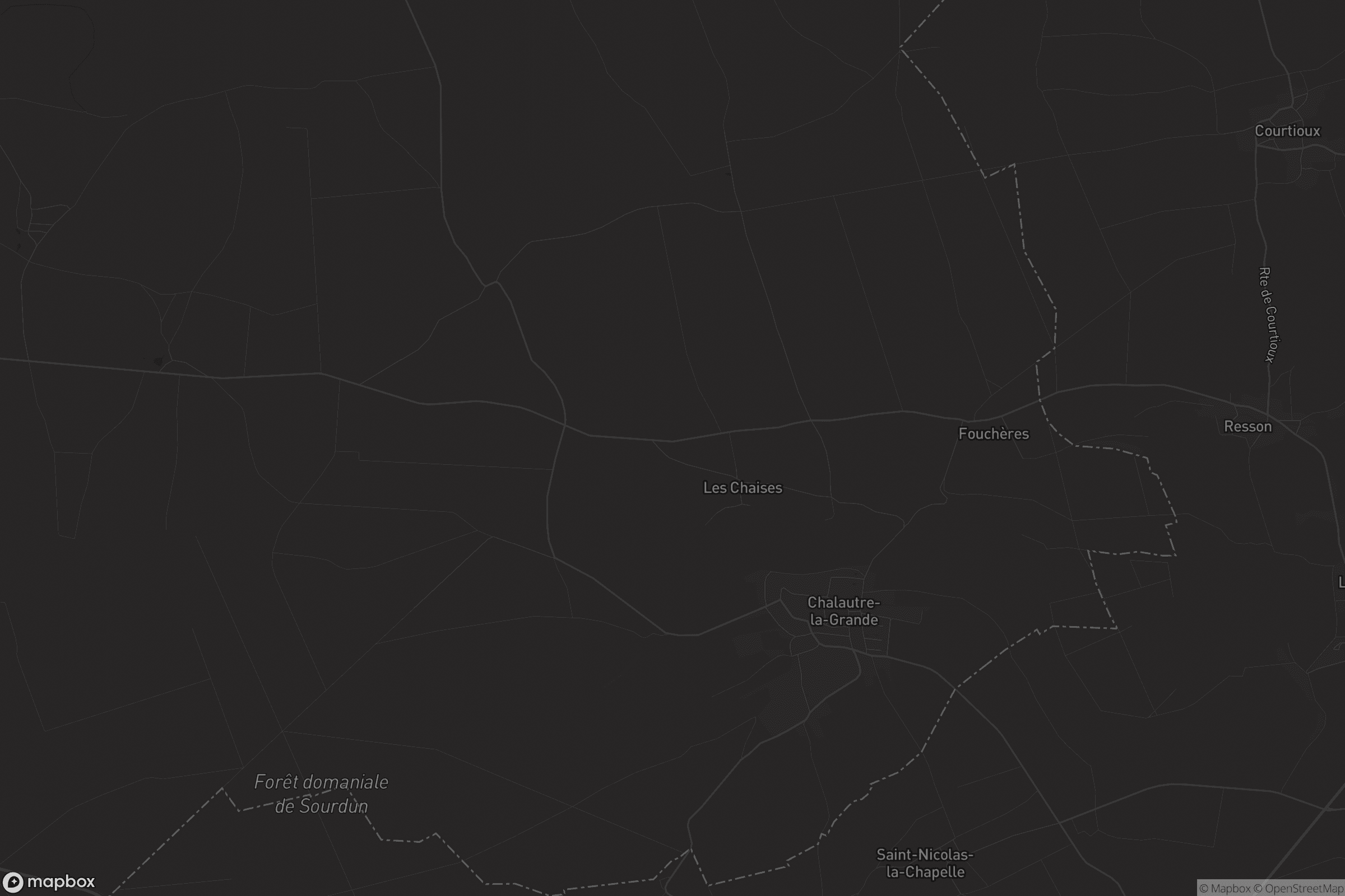 Carte de Chalautre-la-Grande