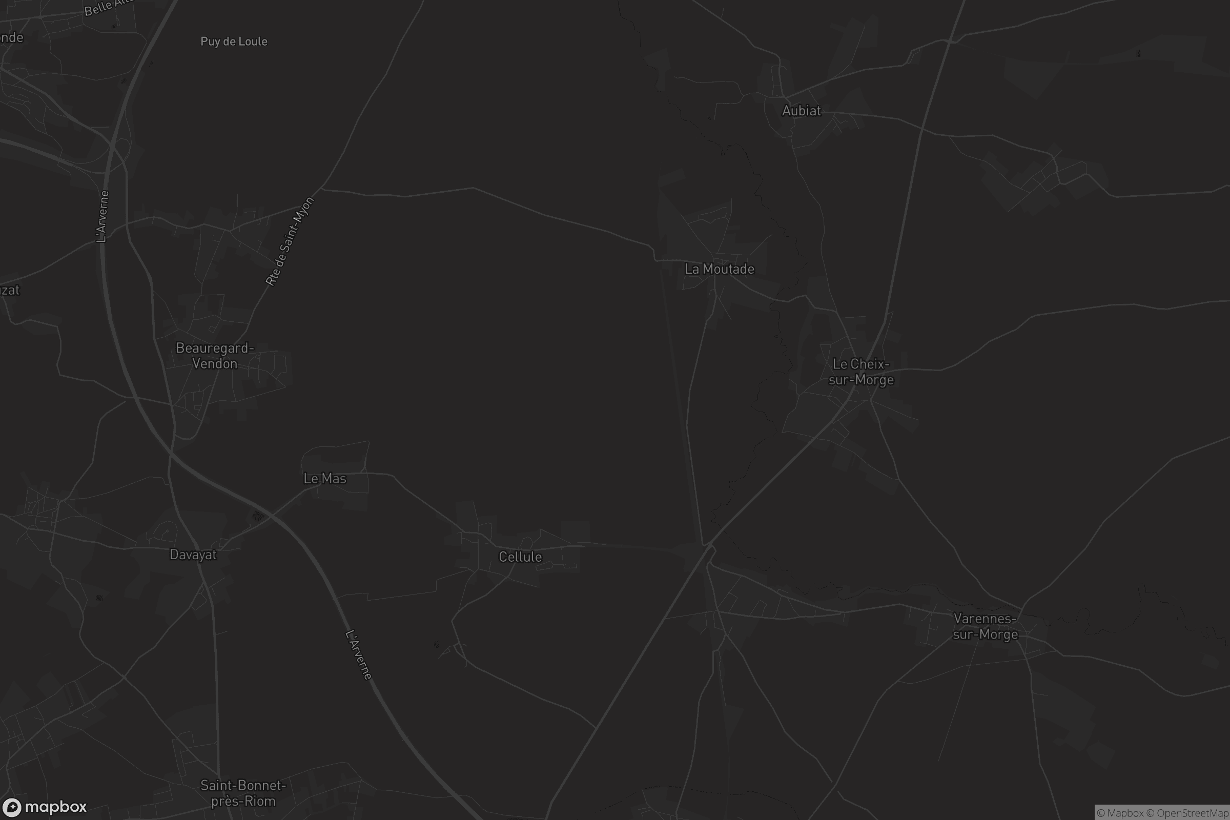 Carte de Chambaron sur Morge