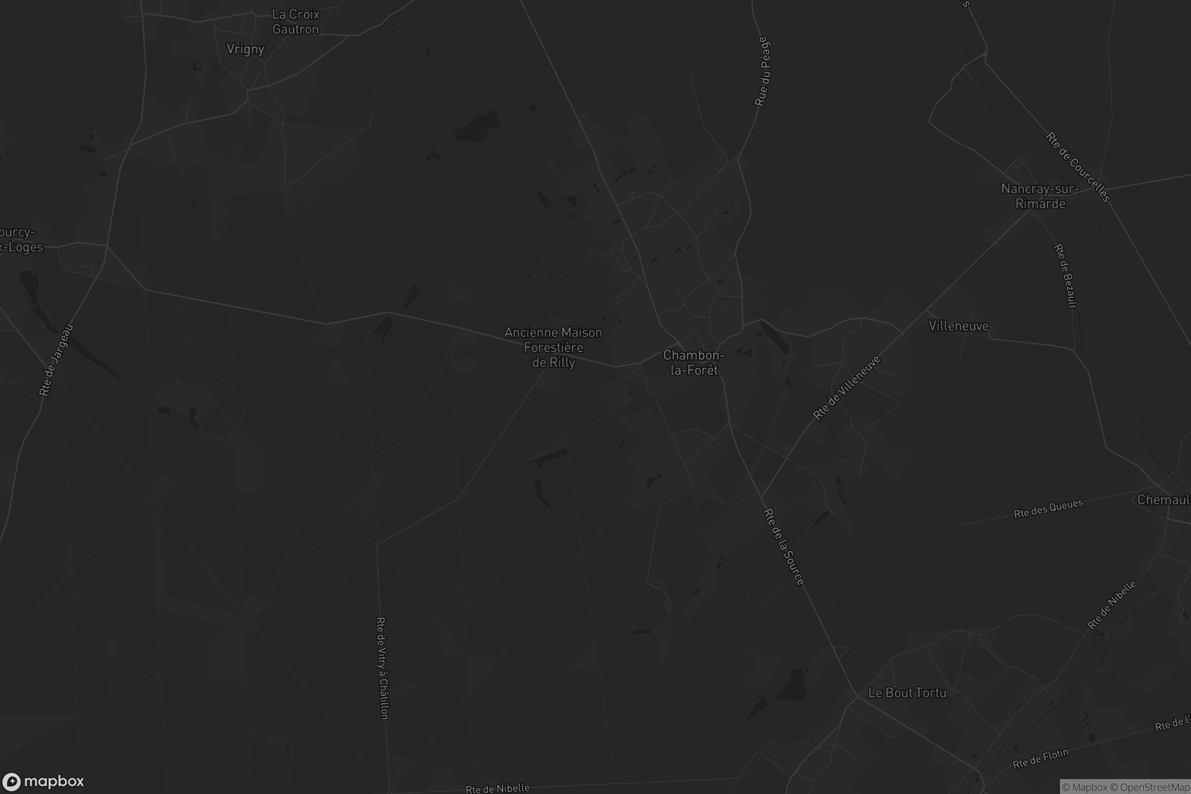 Carte de Chambon-la-Forêt