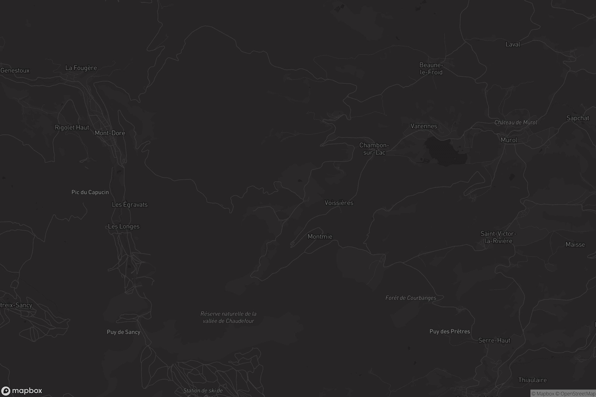 Carte de Chambon-sur-Lac